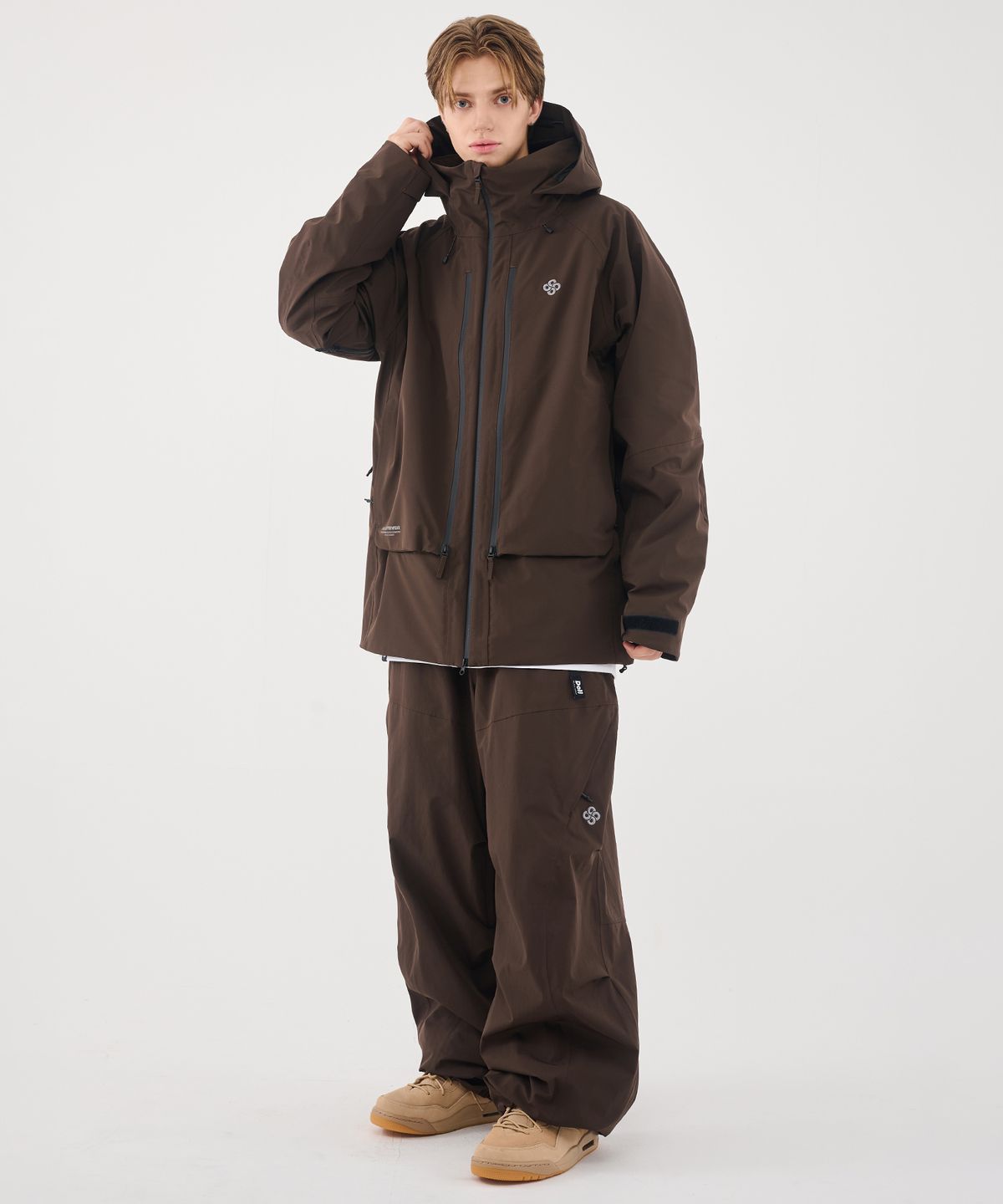 돌아우터웨어(DOLL OUTERWEAR) 2526 브릭 팬츠 DARK CHOCO 남녀공용