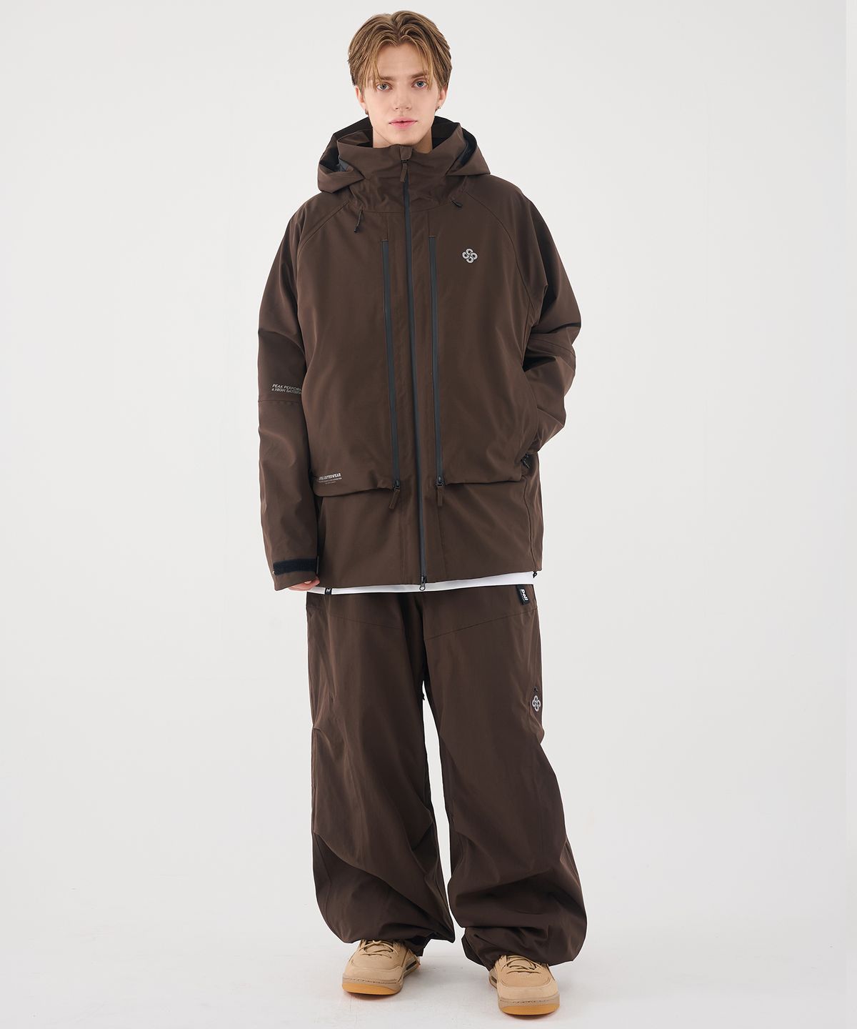 돌아우터웨어(DOLL OUTERWEAR) 2526 브릭 팬츠 DARK CHOCO 남녀공용