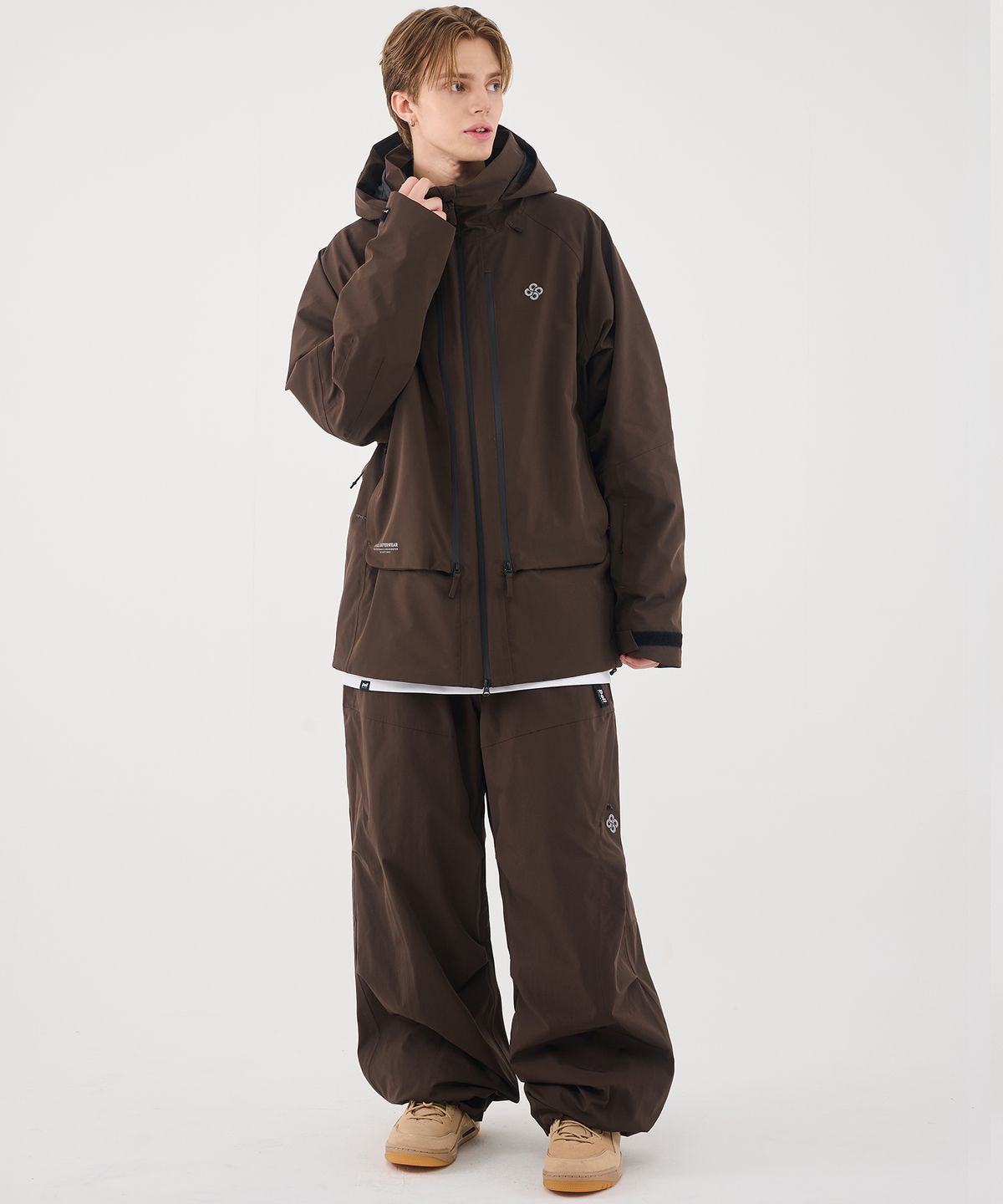 돌아우터웨어(DOLL OUTERWEAR) 2526 브릭 팬츠 DARK CHOCO 남녀공용