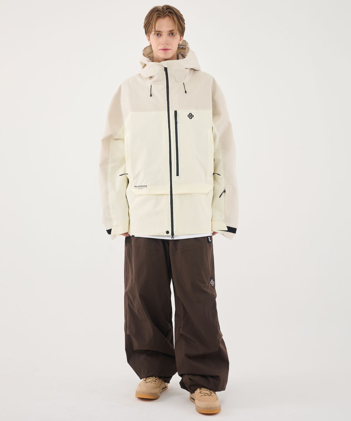 돌아우터웨어(DOLL OUTERWEAR) 2526 브릭 팬츠 DARK CHOCO 남녀공용