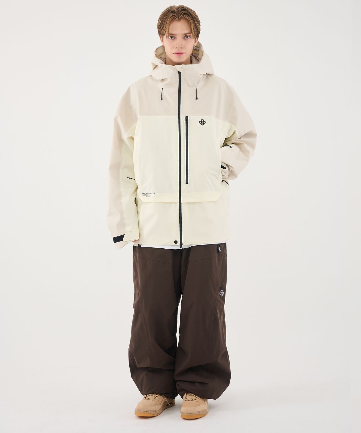 돌아우터웨어(DOLL OUTERWEAR) 2526 브릭 팬츠 DARK CHOCO 남녀공용