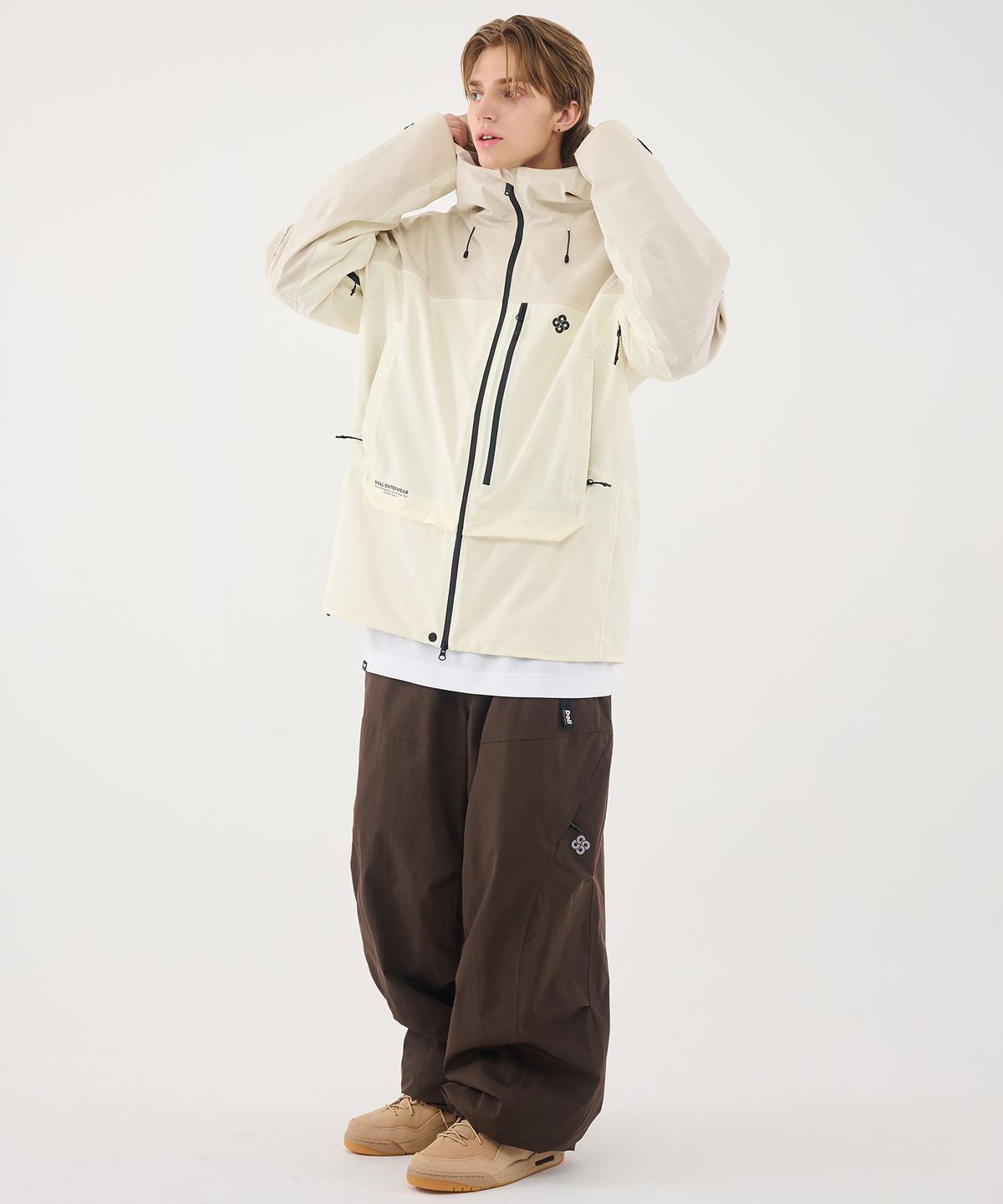 돌아우터웨어(DOLL OUTERWEAR) 2526 브릭 팬츠 DARK CHOCO 남녀공용
