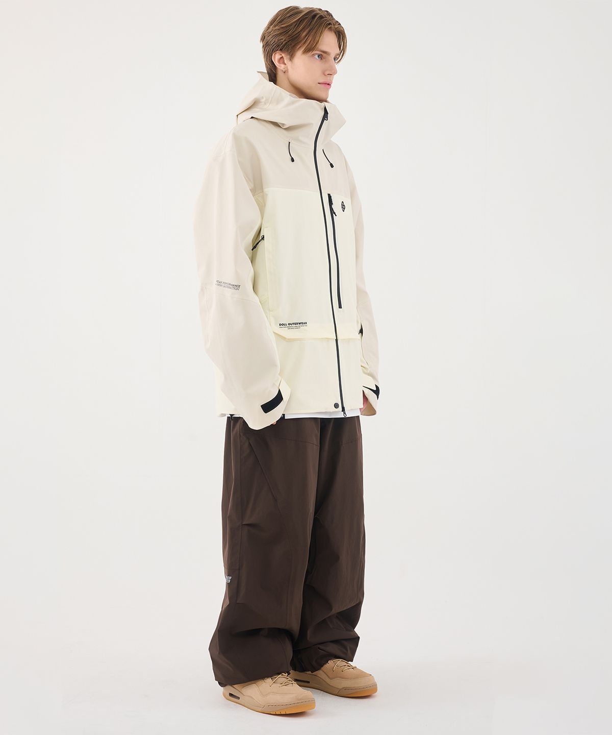 돌아우터웨어(DOLL OUTERWEAR) 2526 브릭 팬츠 DARK CHOCO 남녀공용