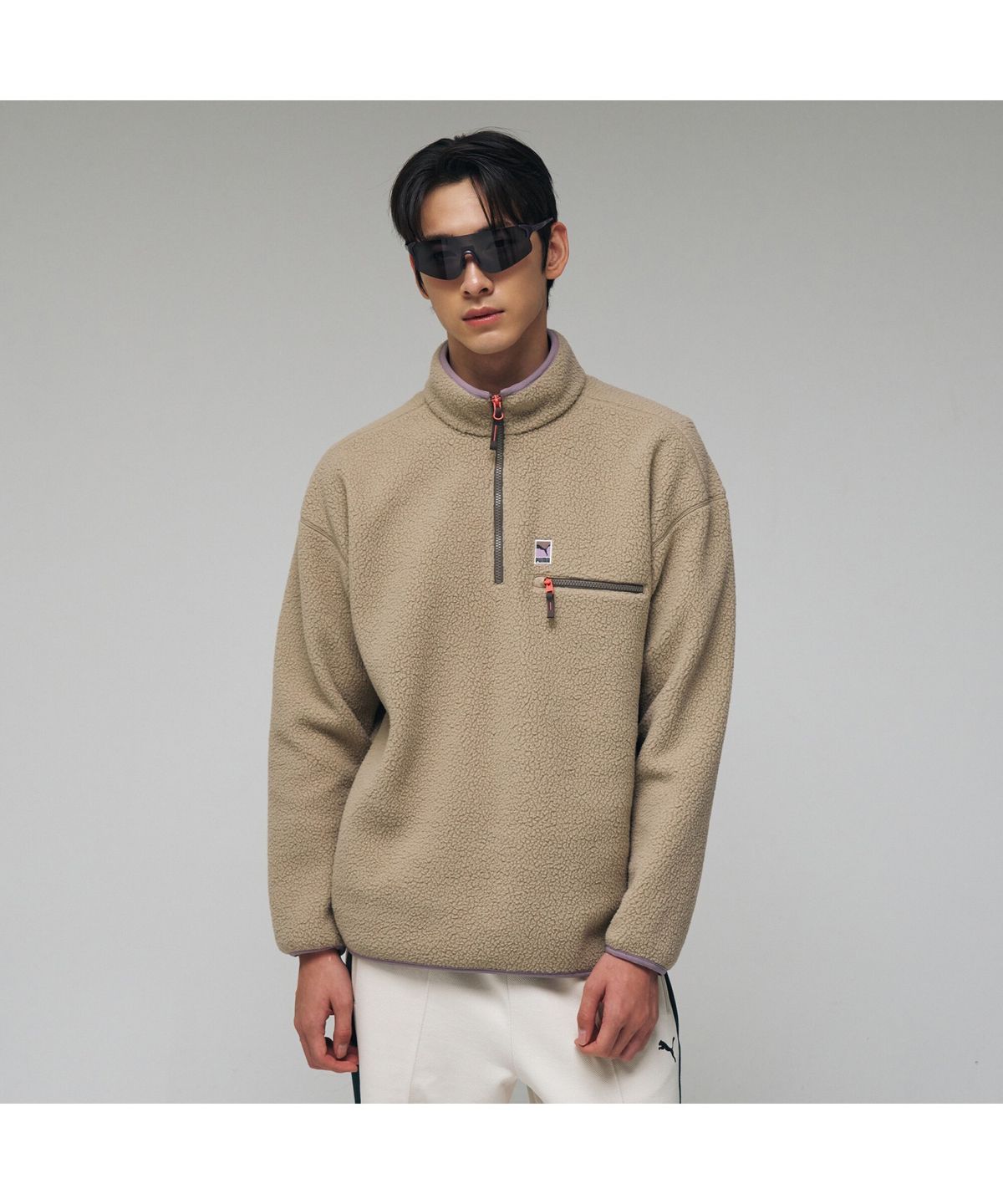 푸마(PUMA) 플리스 하프집업 티 U Fleece Half-zip Tee (52949102)