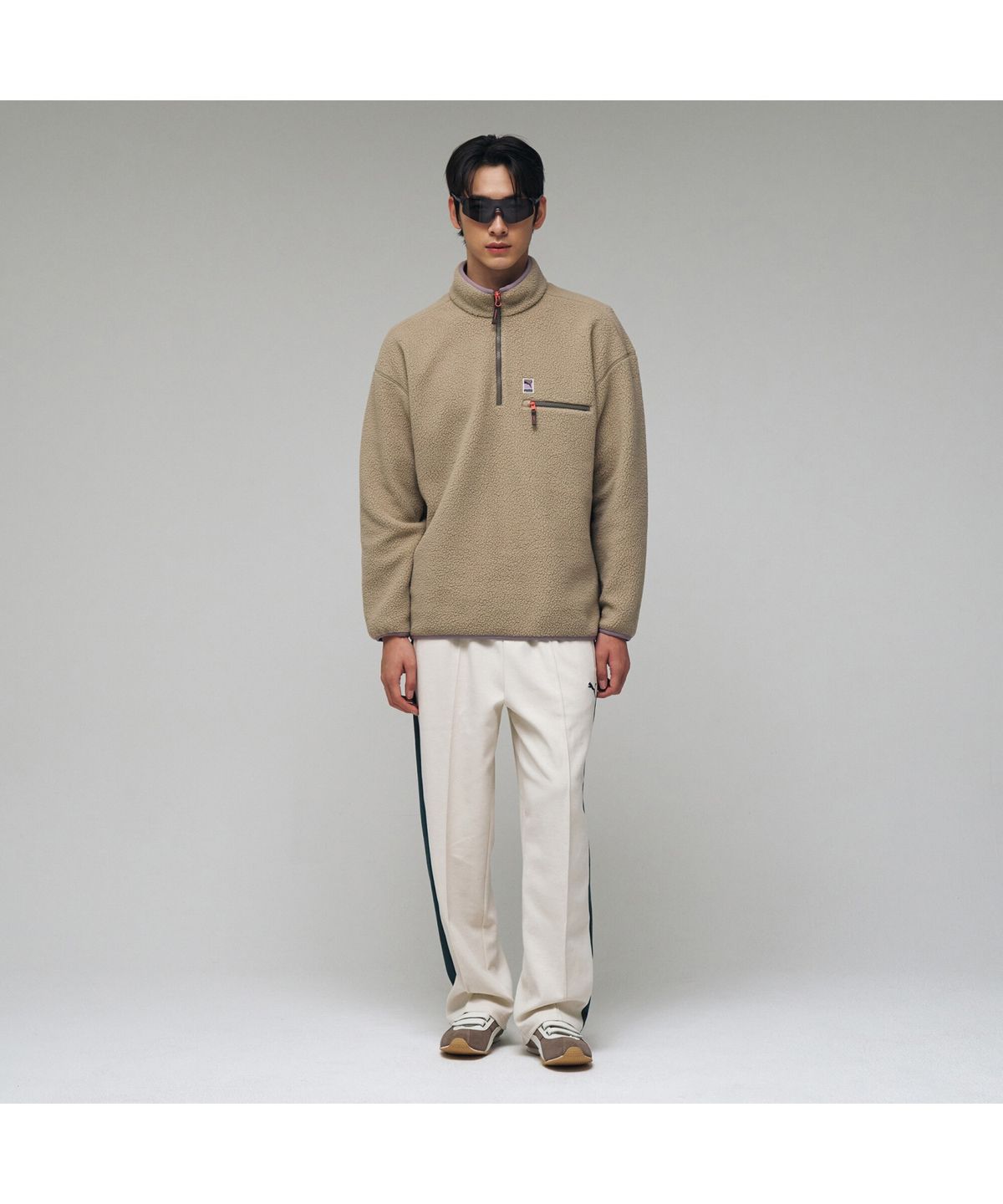 푸마(PUMA) 플리스 하프집업 티 U Fleece Half-zip Tee (52949102)