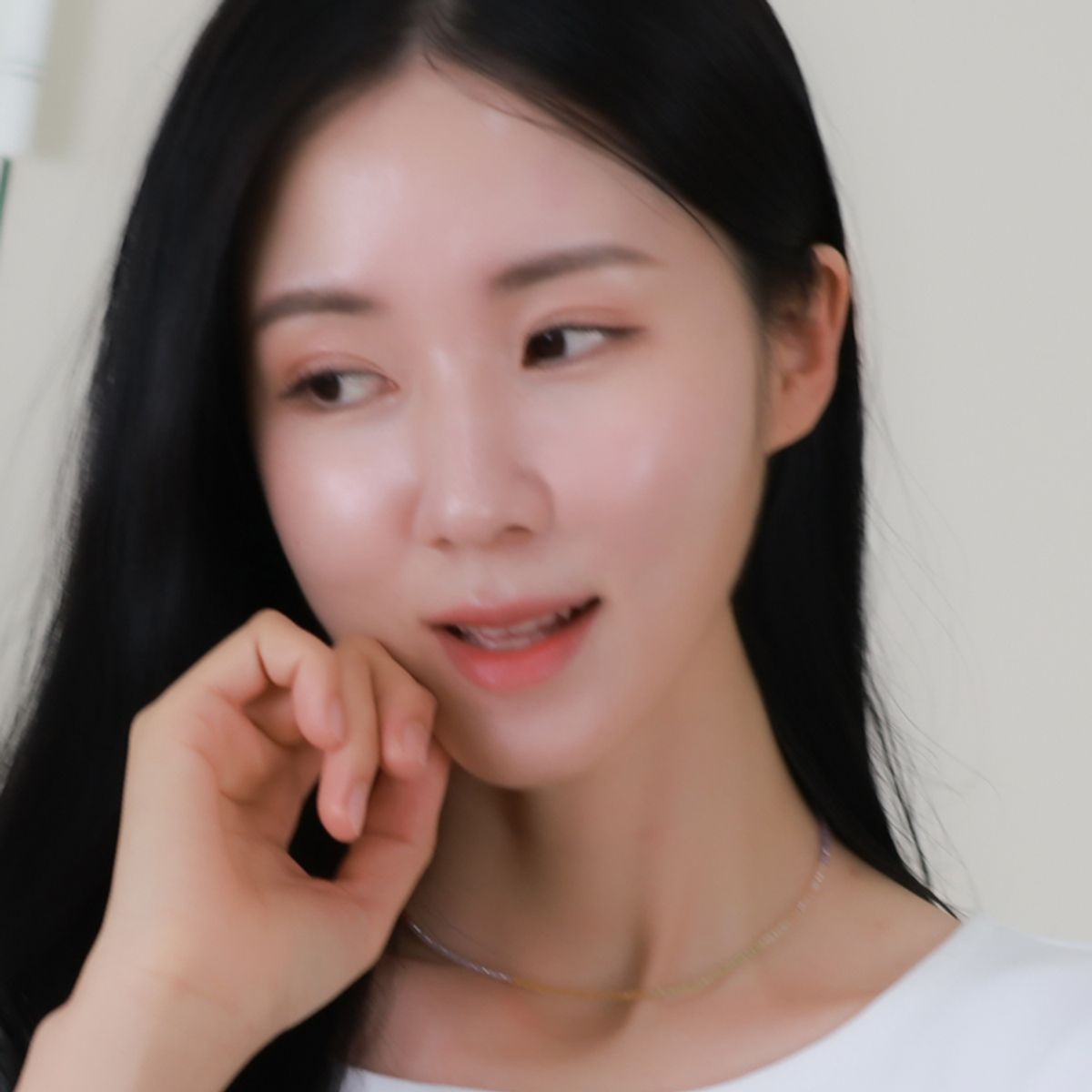 블랑시에르(BLANCIER) 레인보우 크리스탈 BL255N1122 여자 초커 원석 목걸이