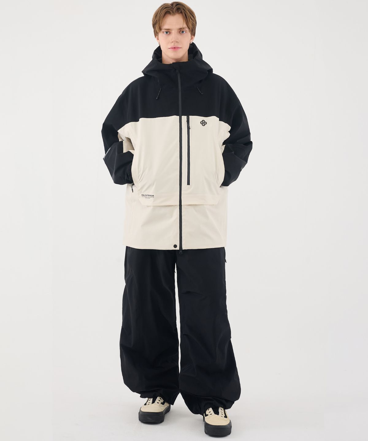 돌아우터웨어(DOLL OUTERWEAR) 2526 브릭 팬츠 BLACK 남녀공용
