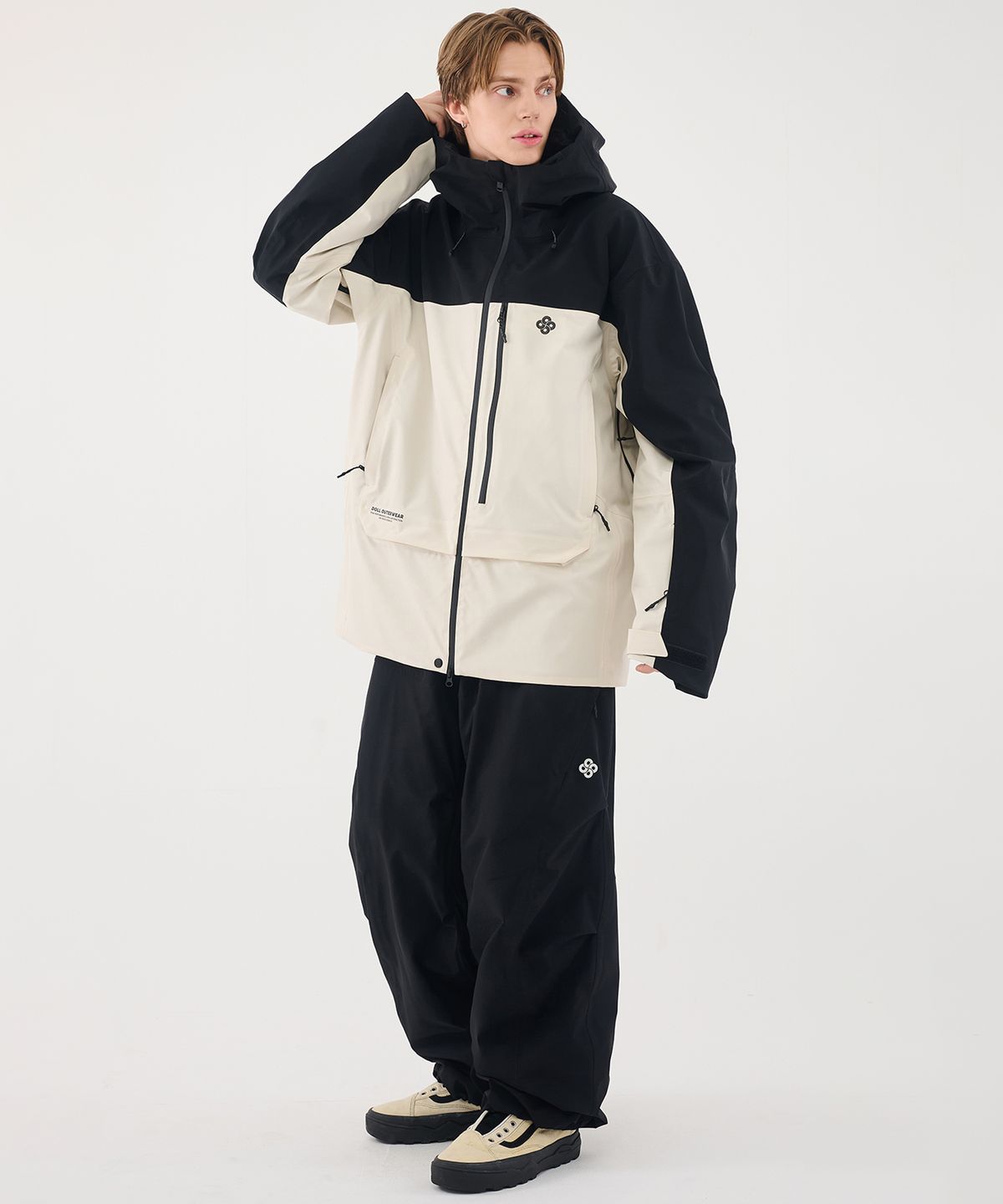 돌아우터웨어(DOLL OUTERWEAR) 2526 브릭 팬츠 BLACK 남녀공용