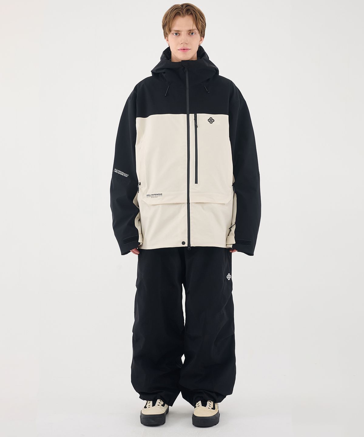 돌아우터웨어(DOLL OUTERWEAR) 2526 브릭 팬츠 BLACK 남녀공용