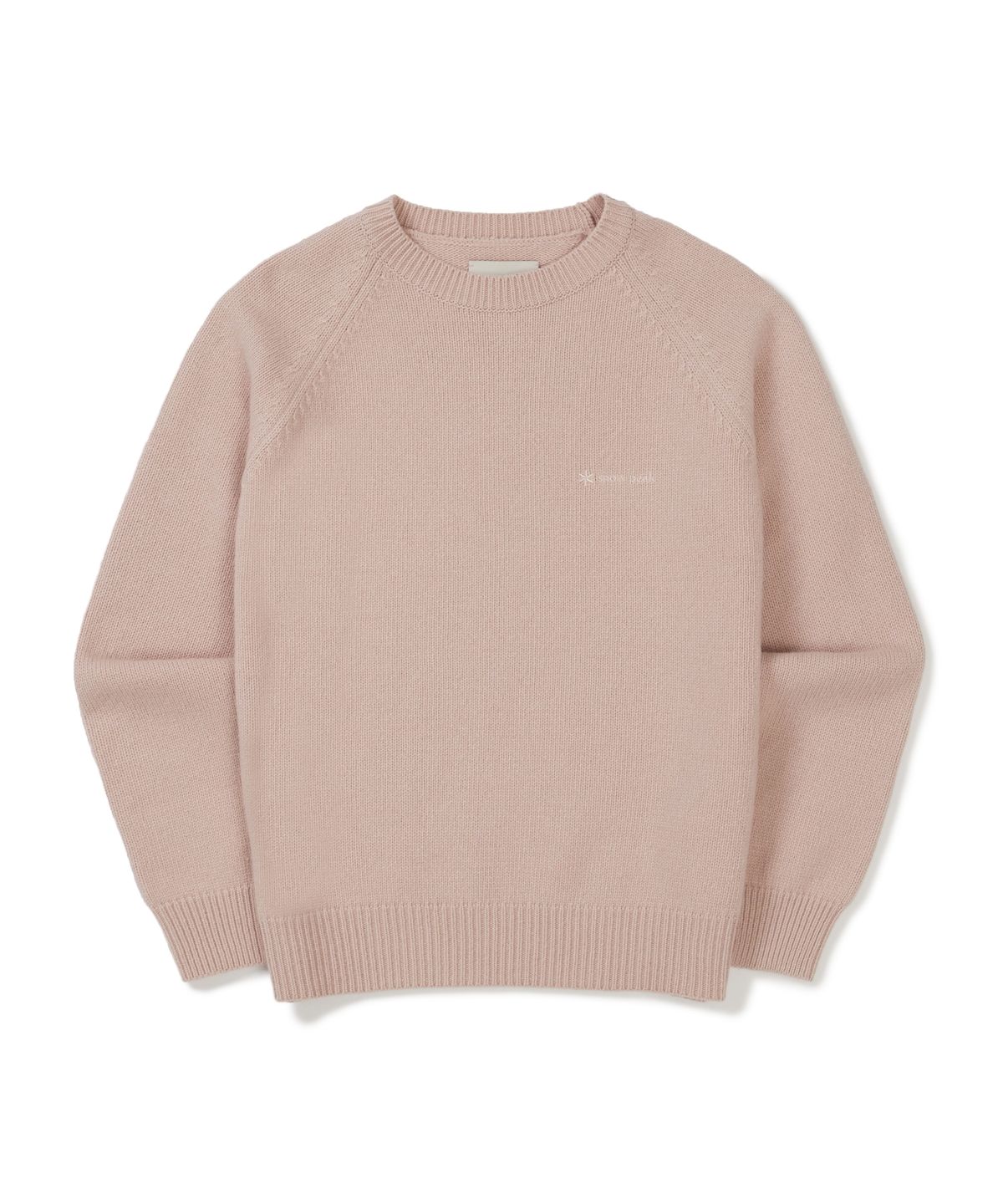 스노우피크 어패럴(SNOWPEAK APPAREL) 캐시미어 블랜드 여성 세미크롭 니트 맨투맨 (S25WWFHT73) Light Pink