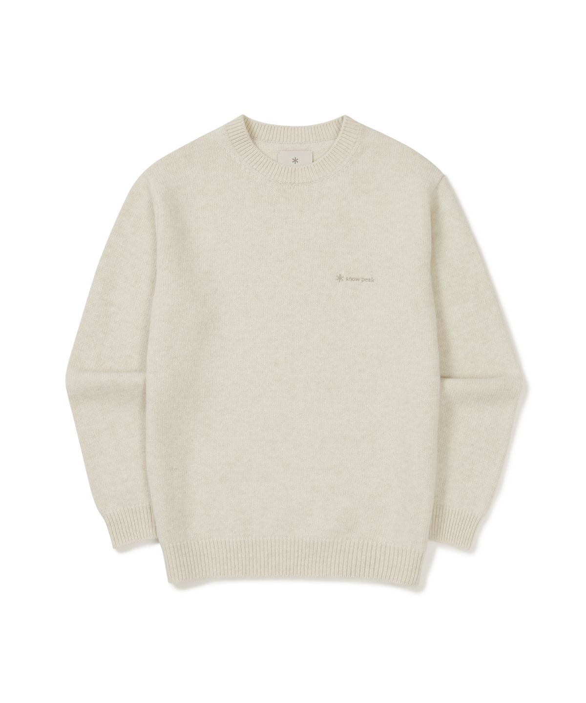 스노우피크 어패럴(SNOWPEAK APPAREL) 캐시미어 블랜드 니트 맨투맨 (S25WMFHT72) Sand Beige
