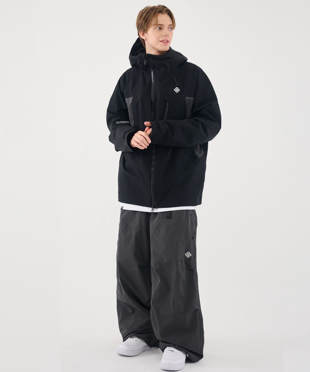 돌아우터웨어(DOLL OUTERWEAR) 2526 브릭 팬츠 CHACOAL 남녀공용