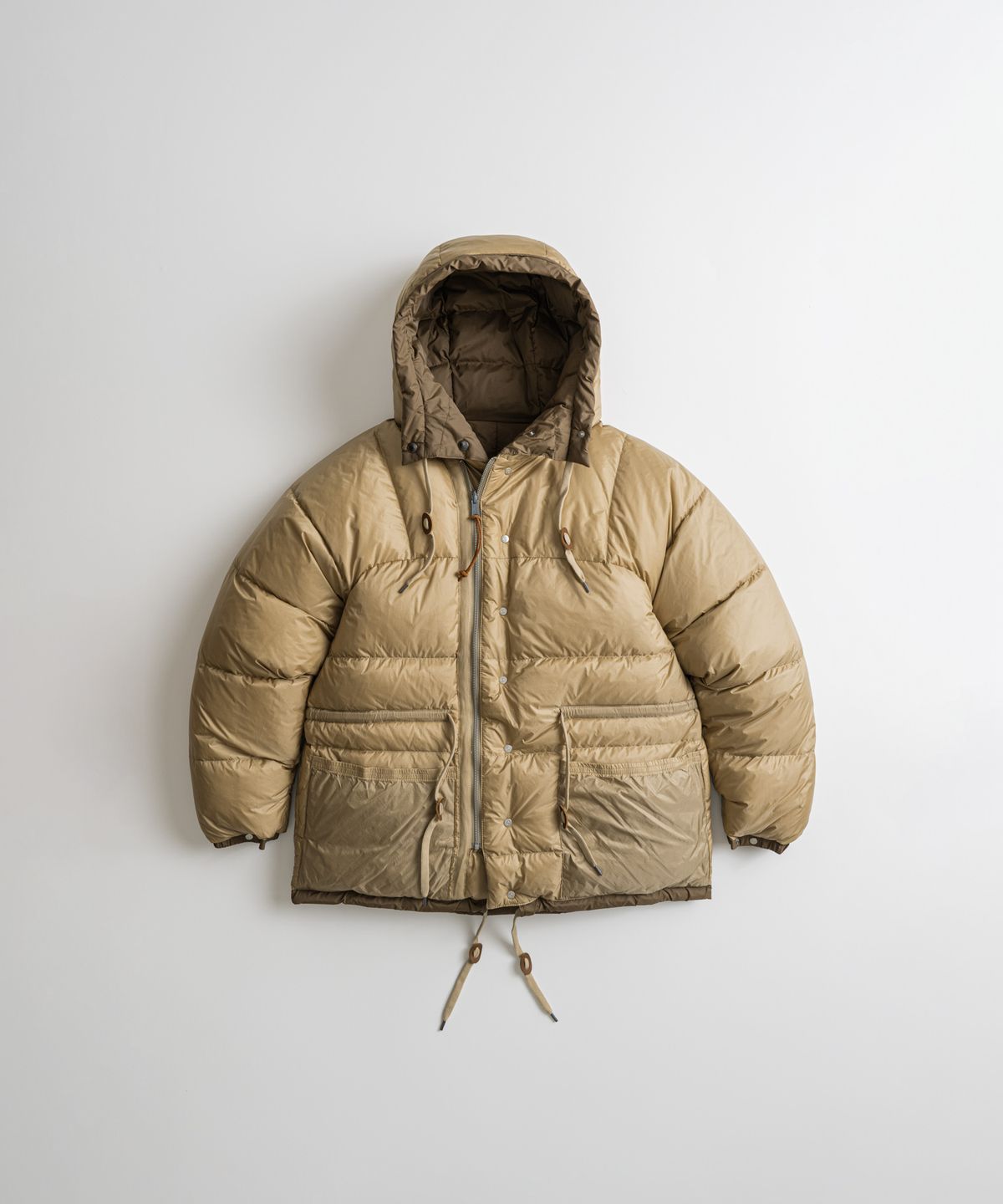 비헤비어(BEHEAVYER) SIERRA DUCK DOWN PARKA d.brown/tan
