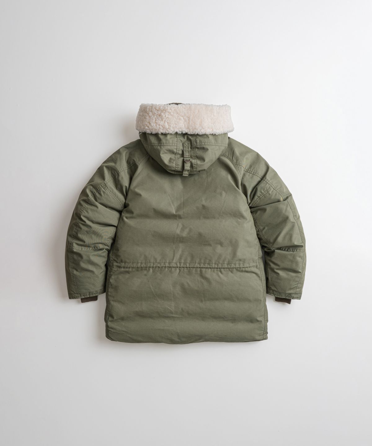비헤비어(BEHEAVYER) N3B DUCK DOWN MIL PARKA sage olive