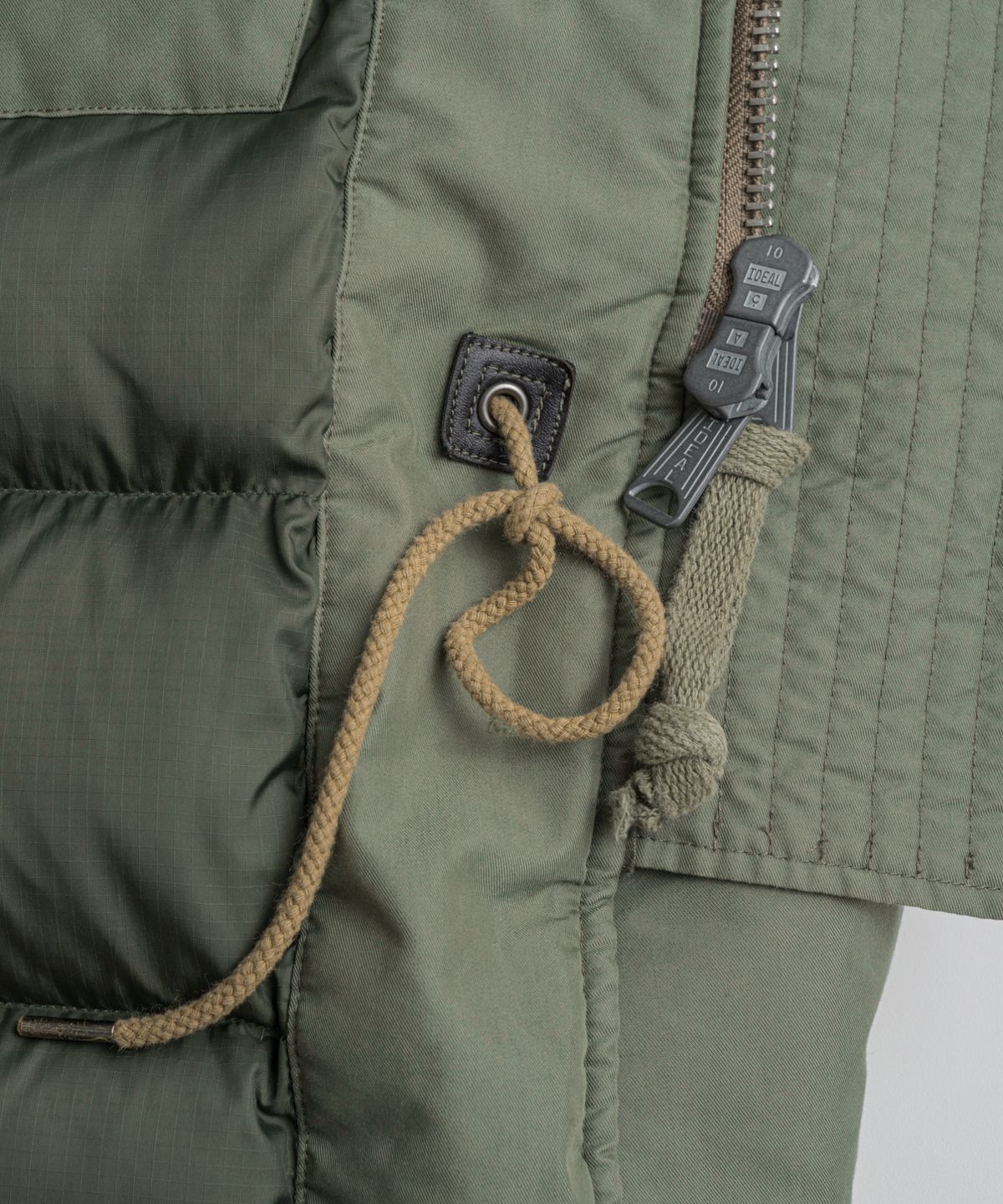 비헤비어(BEHEAVYER) N3B DUCK DOWN MIL PARKA sage olive