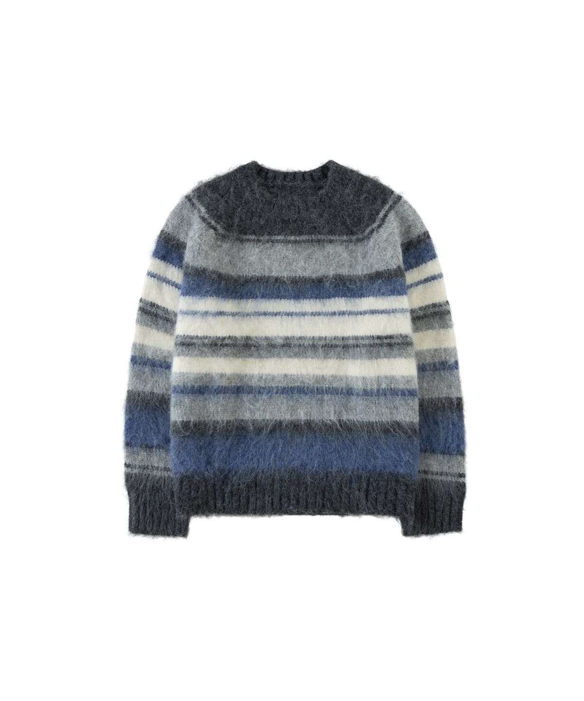 반원 아틀리에(VANONE ATELIER) KN4276 그라데이션 스트라이프 니트_Charcoal