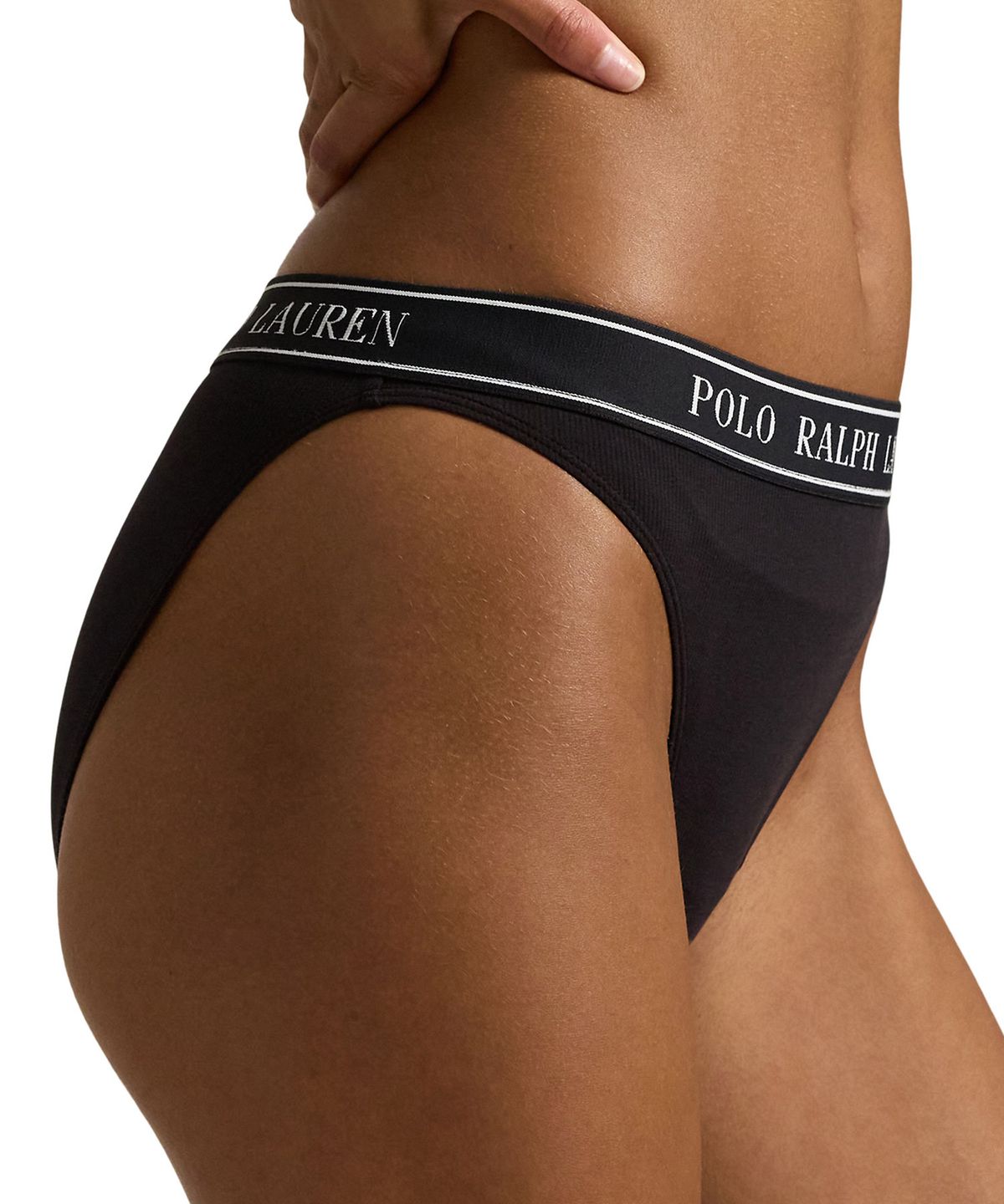 폴로 랄프로렌 이너웨어(POLO RALPH LAUREN INNERWEAR) 비키니 라인 팬티 블랙 4P0482
