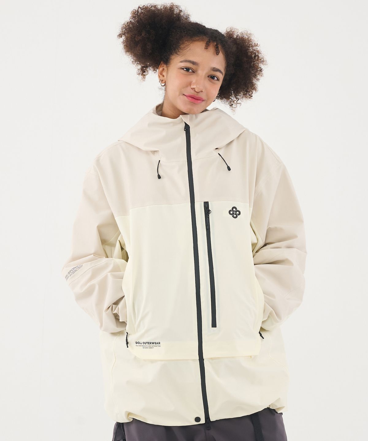 돌아우터웨어(DOLL OUTERWEAR) 2526 3L 시마 자켓 IVORY 남녀공용
