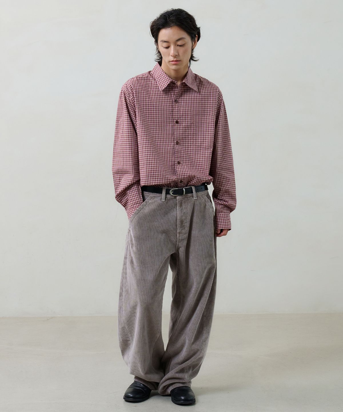 노운(NOUN) balanced corduroy pants (mocha beige)