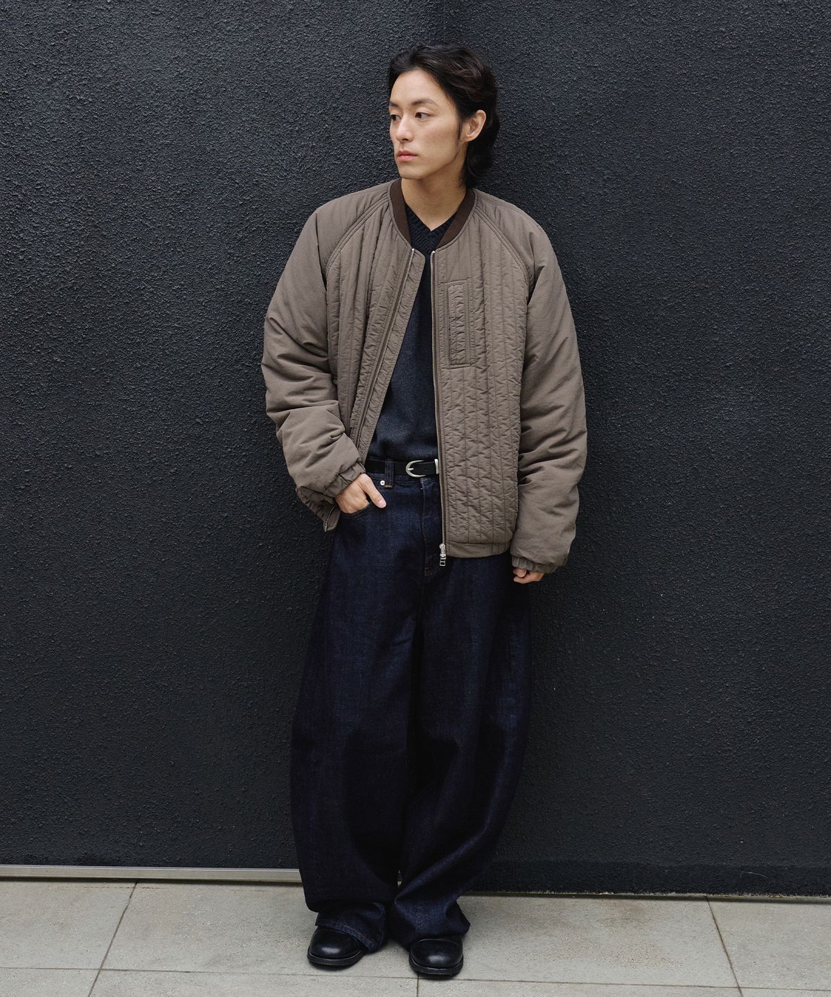 노운(NOUN) quilted jumper (taupe)