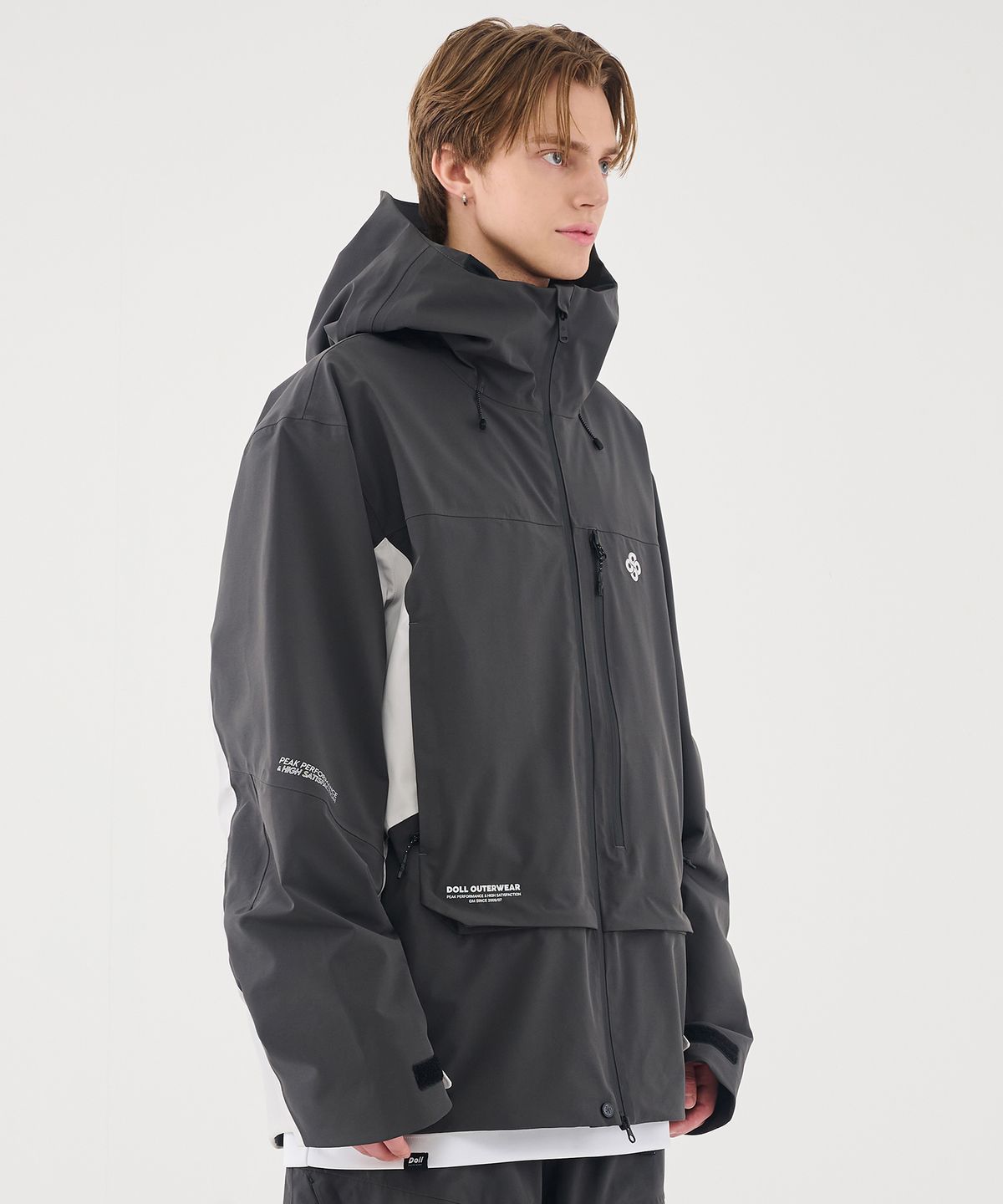 돌아우터웨어(DOLL OUTERWEAR) 2526 3L 시마 자켓 CHACOAL 남녀공용