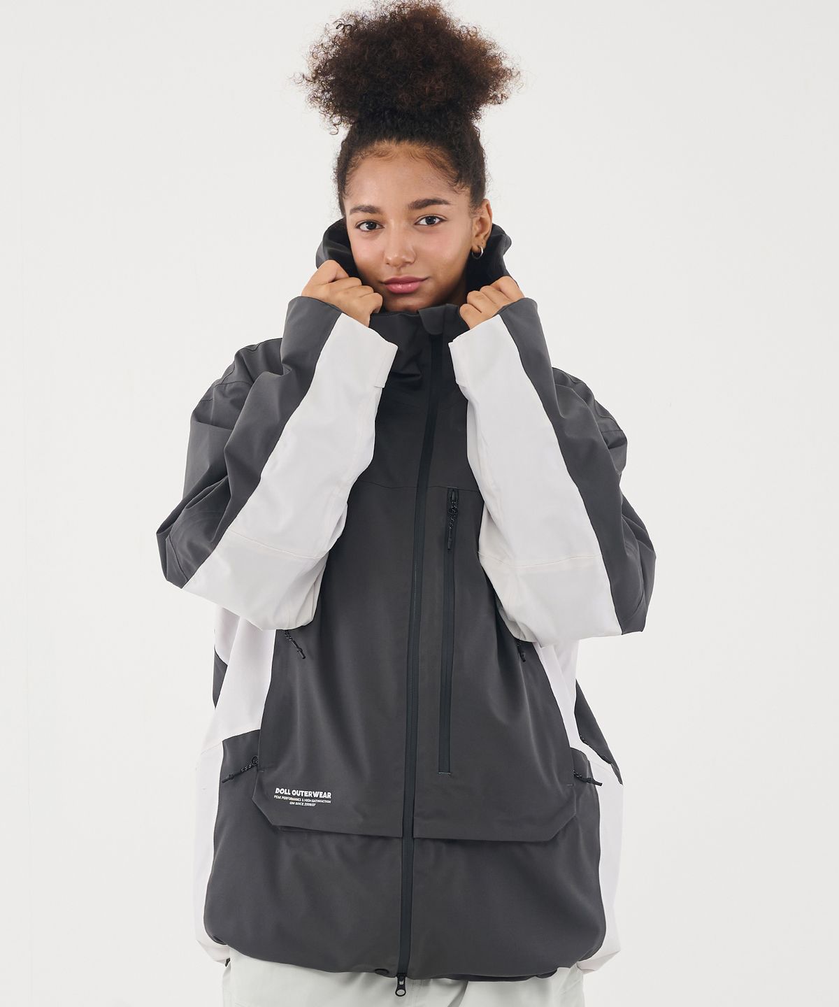 돌아우터웨어(DOLL OUTERWEAR) 2526 3L 시마 자켓 CHACOAL 남녀공용