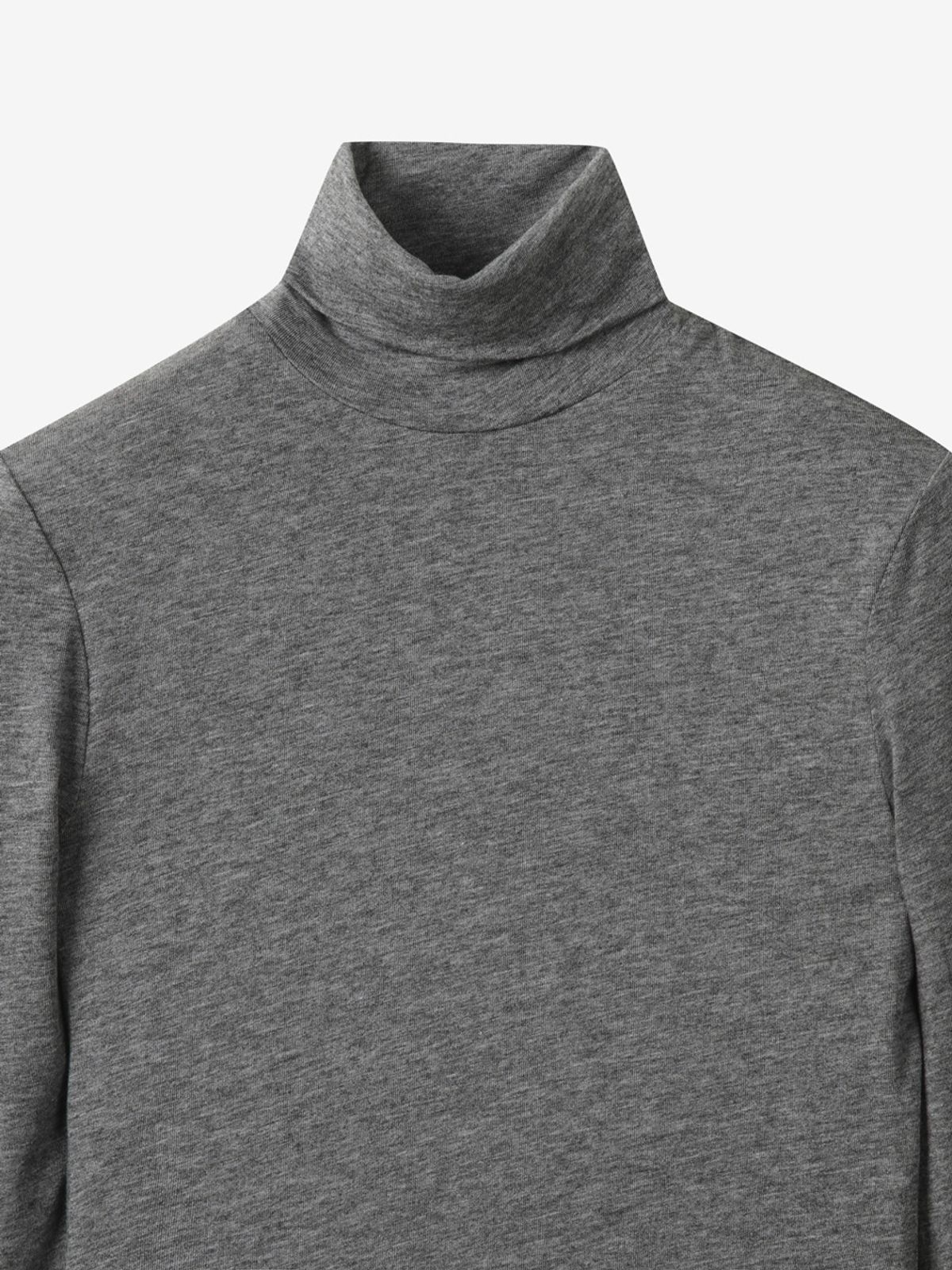 엘유브이엠(LUVM) BASIC TURTLENECK TOP_MELANGE GRAY