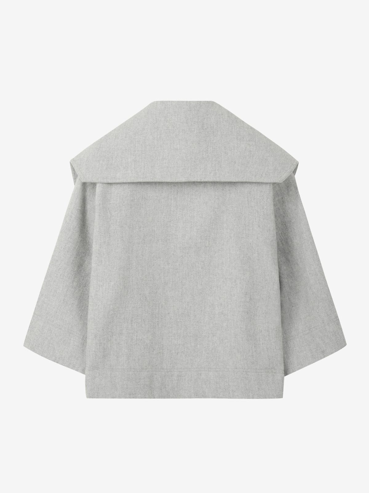 엘유브이엠(LUVM) WIDE COLLAR WOOL JACKET_MELANGE GRAY