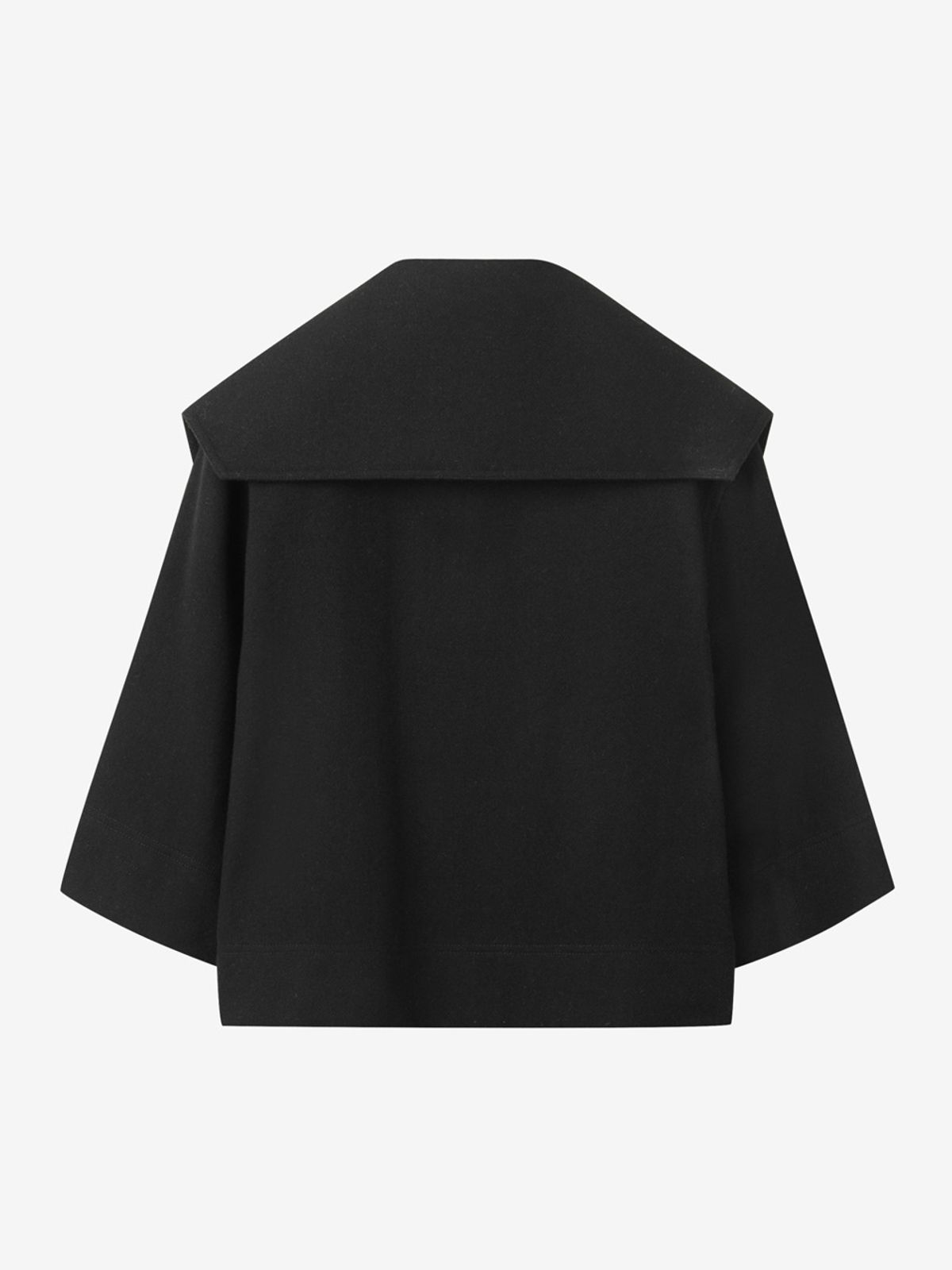 엘유브이엠(LUVM) WIDE COLLAR WOOL JACKET_BLACK