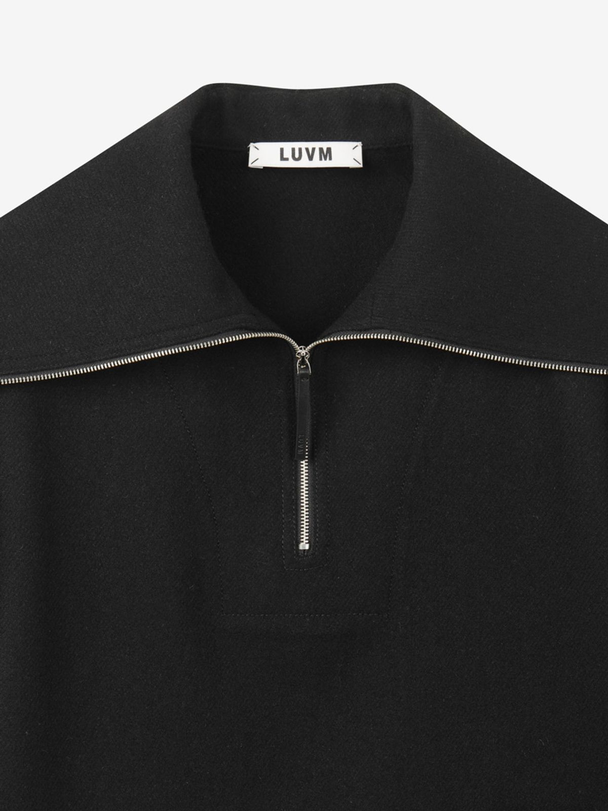 엘유브이엠(LUVM) WIDE COLLAR WOOL JACKET_BLACK