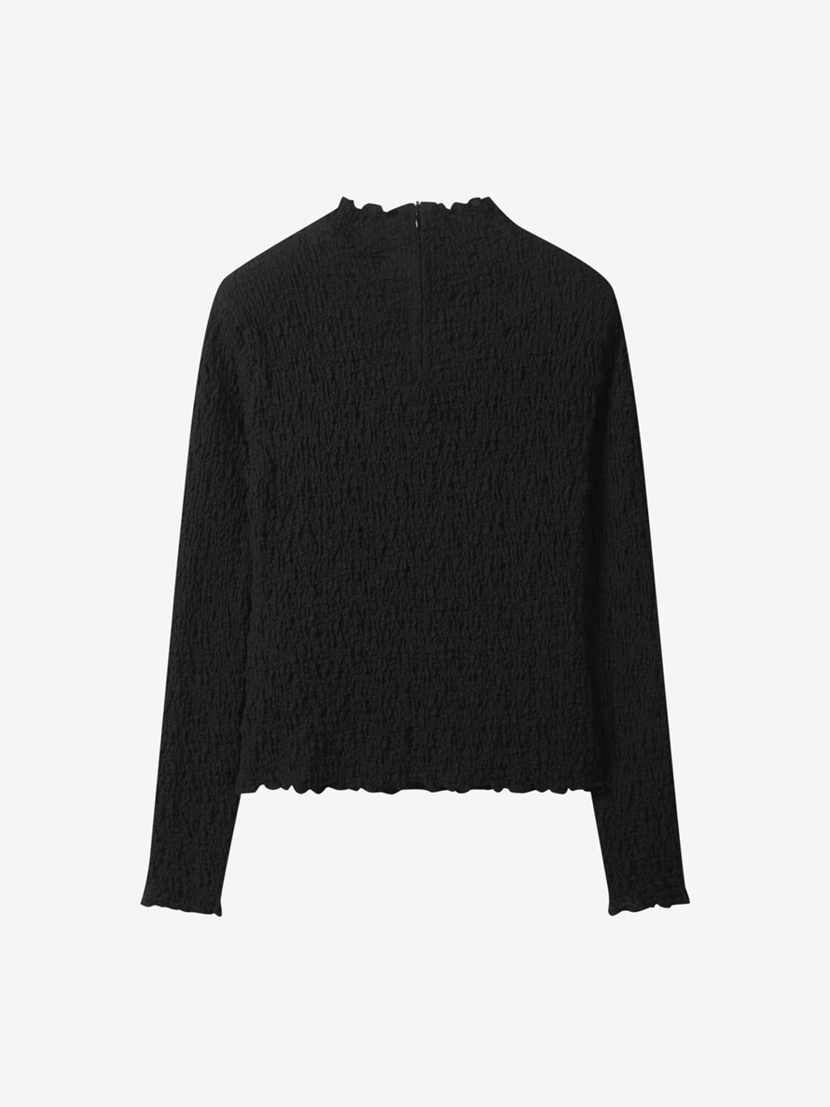 엘유브이엠(LUVM) BASIC HIGH-NECK TOP_BLACK