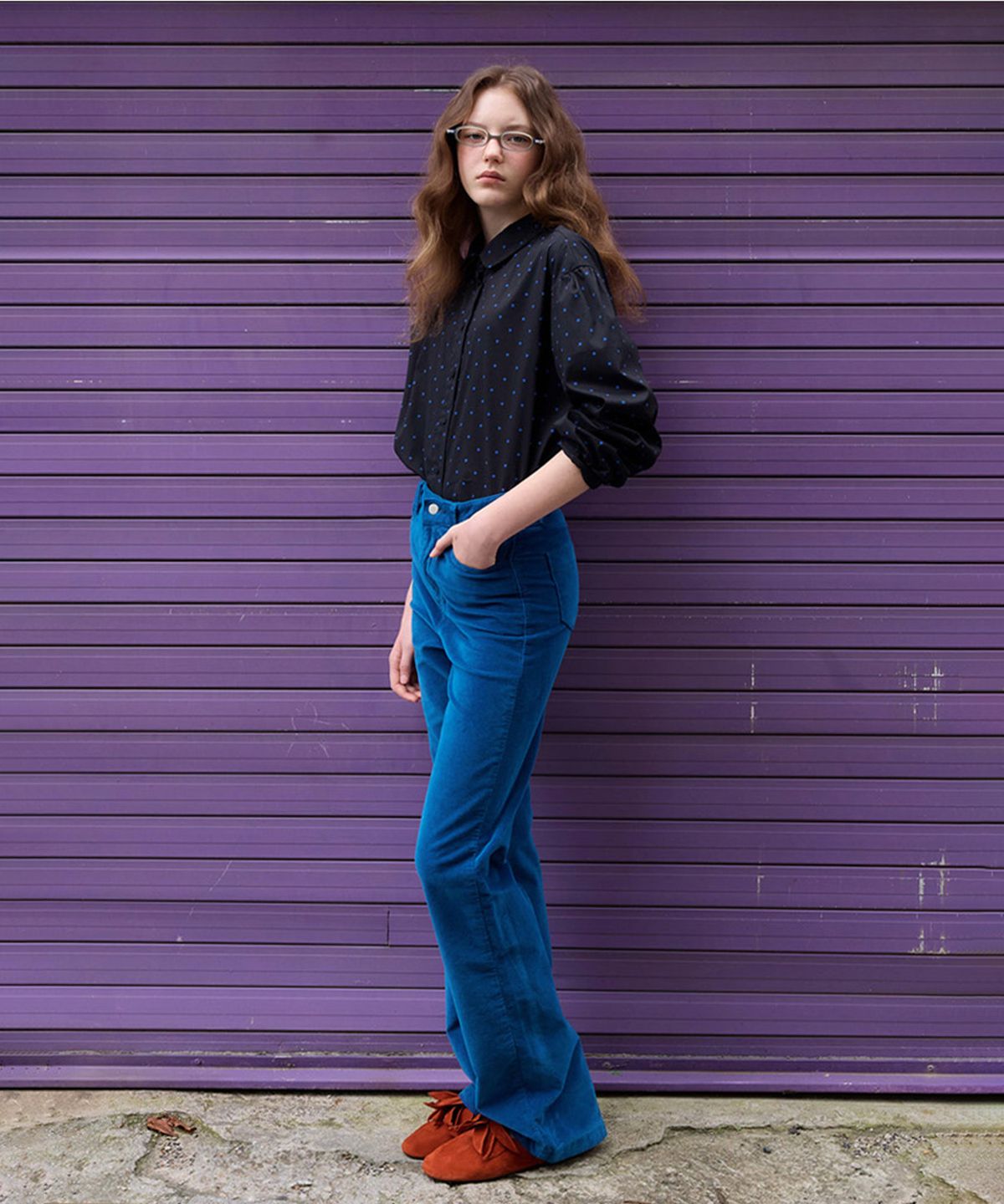 뮈르뮈르(MURMURE) 카엘 벨벳 부츠컷 팬츠_Kael Pants_2colors