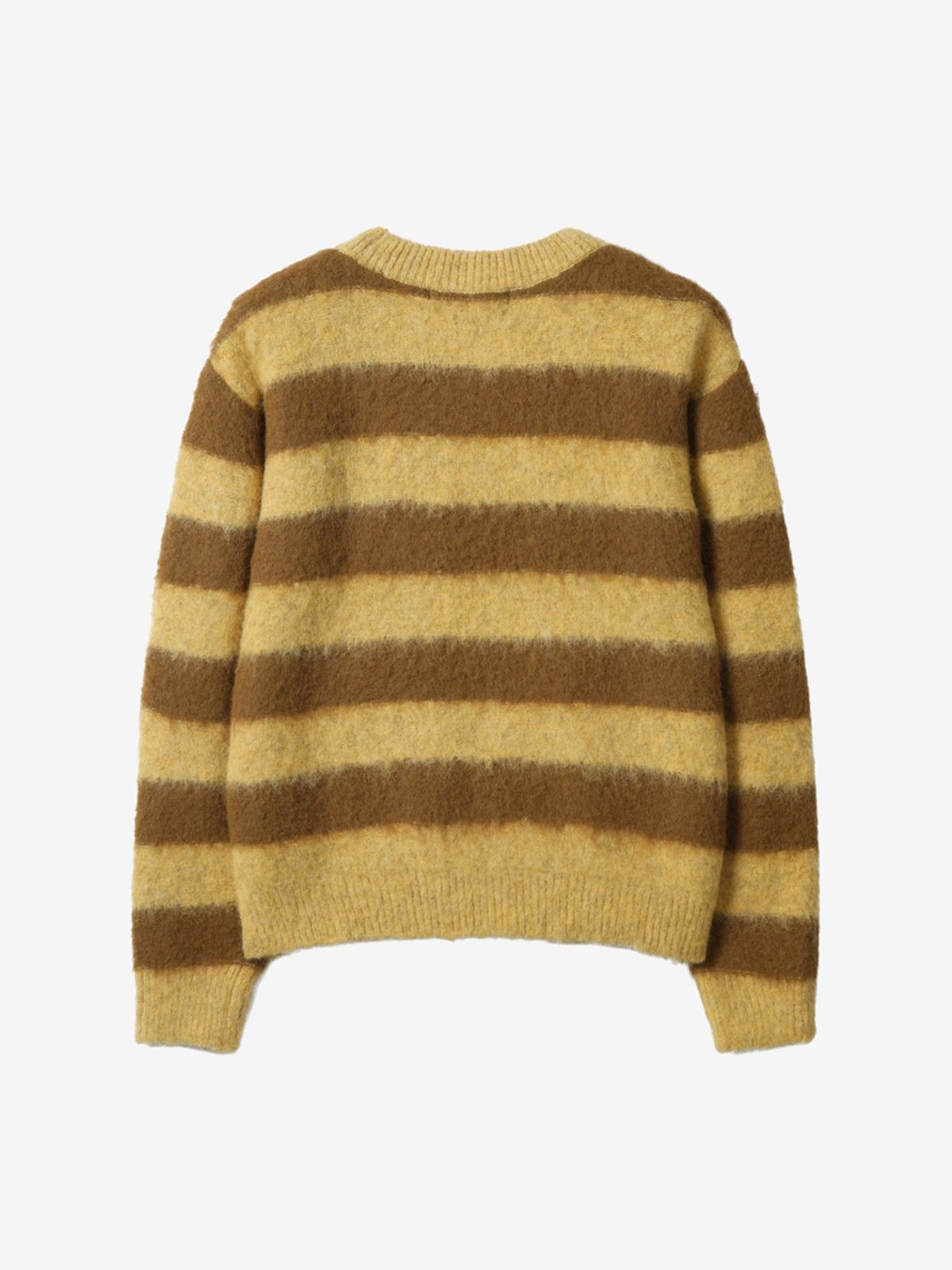 엘유브이엠(LUVM) STRIPE UNISEX KNIT PULLOVER_YELLOW
