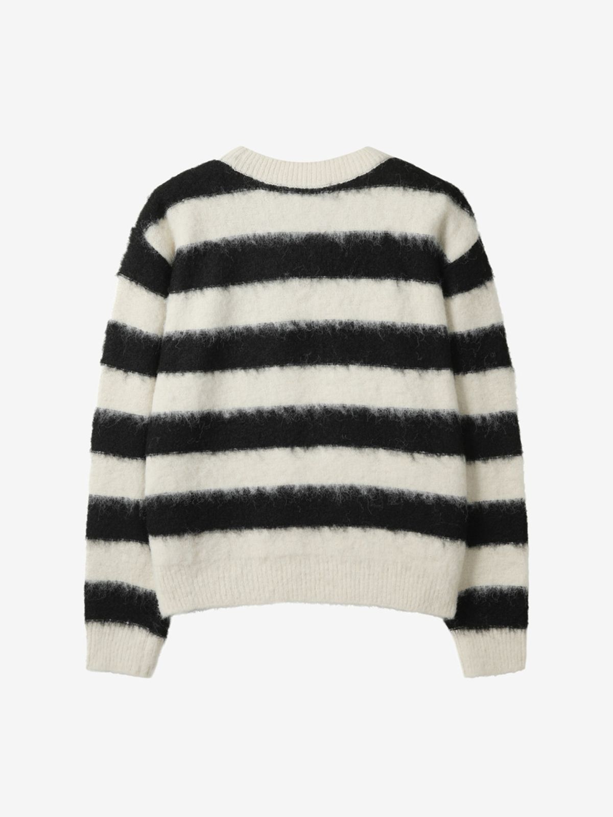 엘유브이엠(LUVM) STRIPE UNISEX KNIT PULLOVER_BLACK