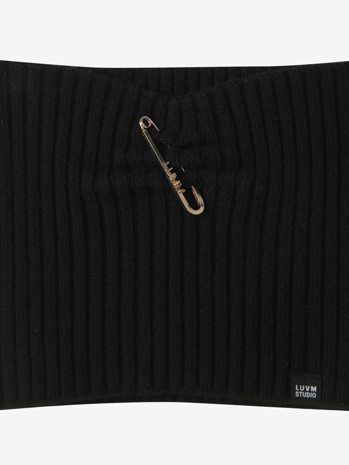 엘유브이엠(LUVM) KNIT BUSTIER TOP_BLACK