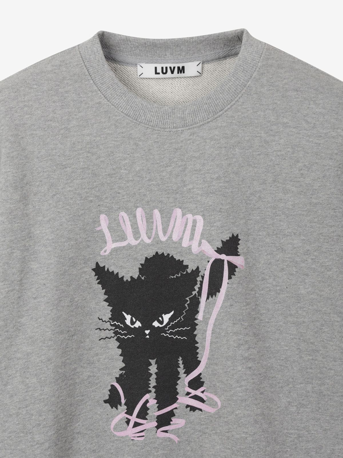엘유브이엠(LUVM) RIBBON MITCHI SWEATSHIRTS_MELANGE GRAY