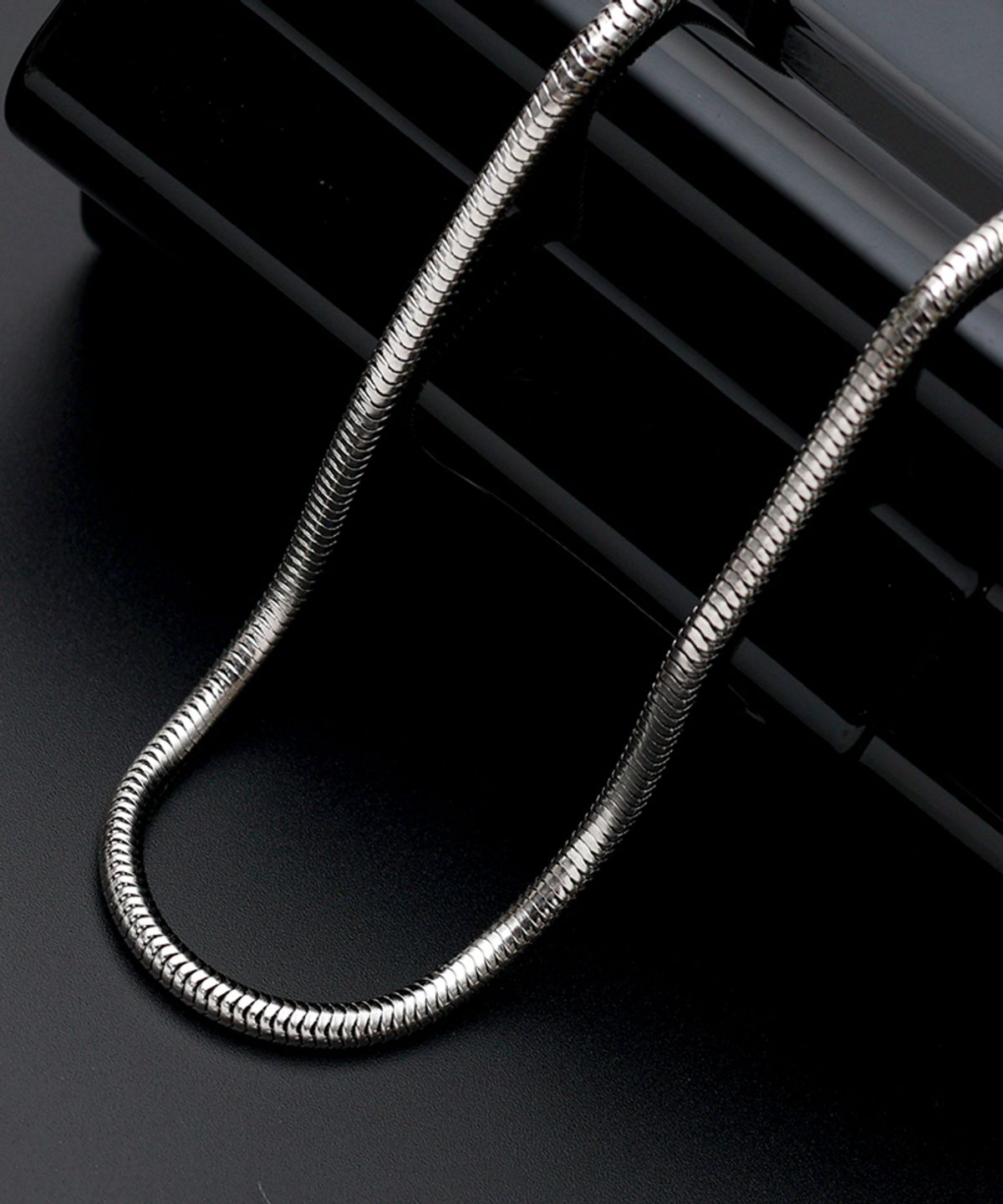 블랑시에르(BLANCIER) 바이퍼 체인 3mm BM251N1088 남자 목걸이