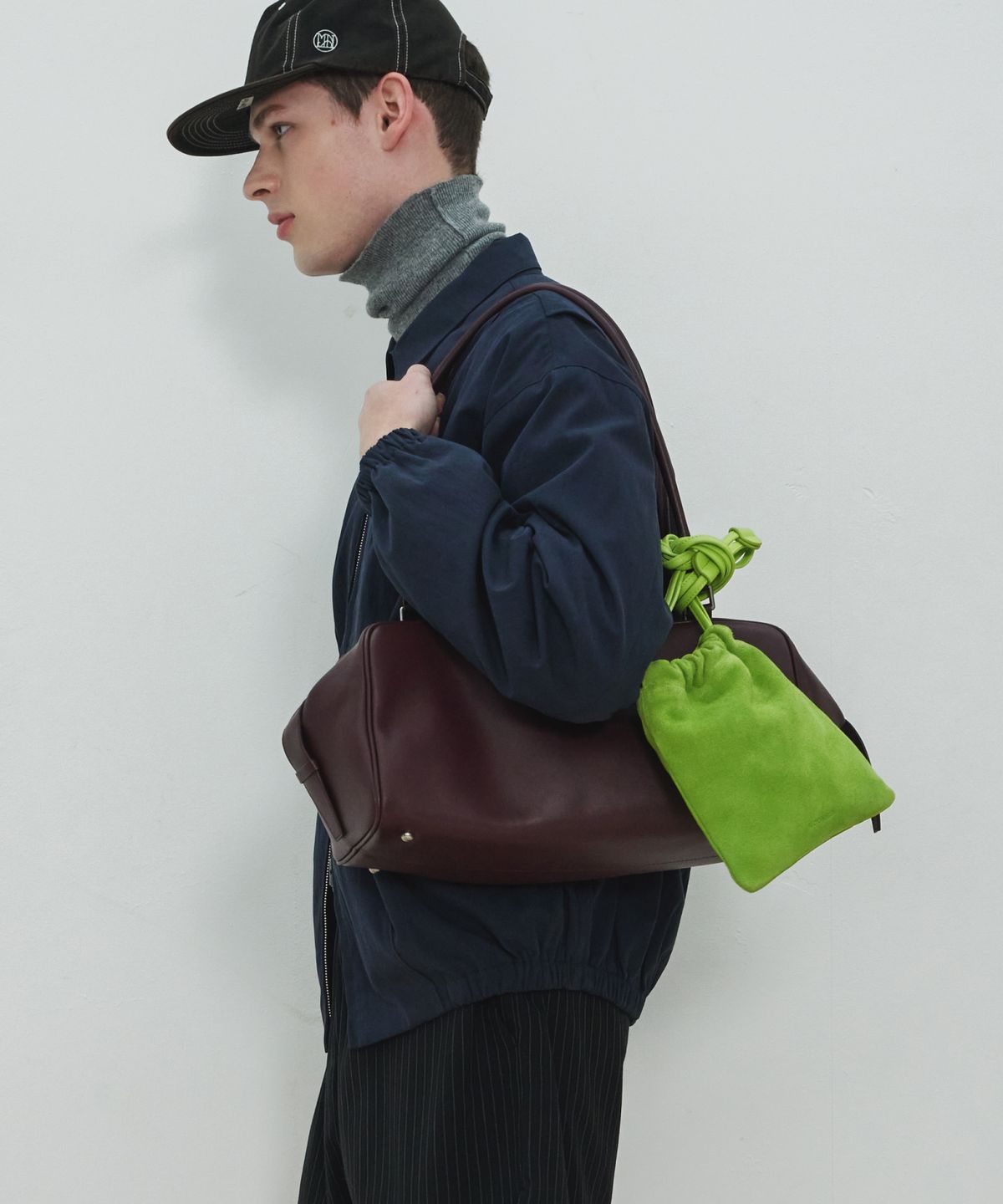 문선 아카이브(MOONSUN ARCHIVE) Suede Lucky Bag / Green