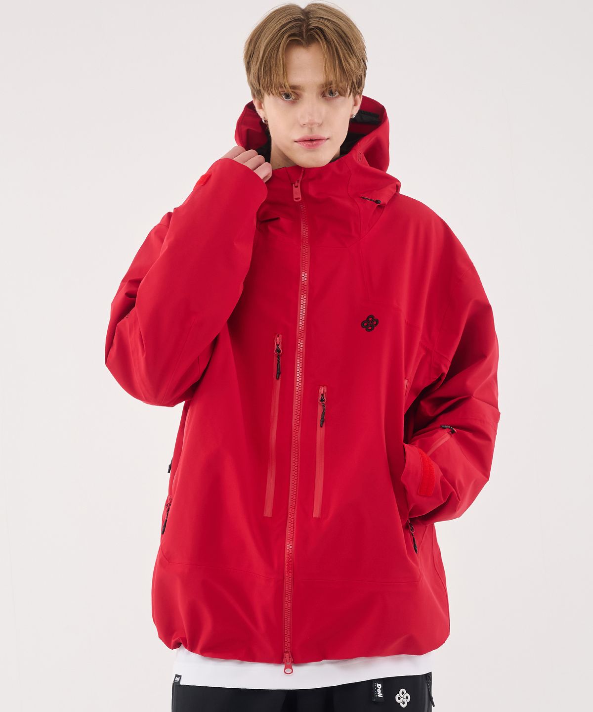 돌아우터웨어(DOLL OUTERWEAR) 2526 3L 이보크 자켓 RED 남녀공용