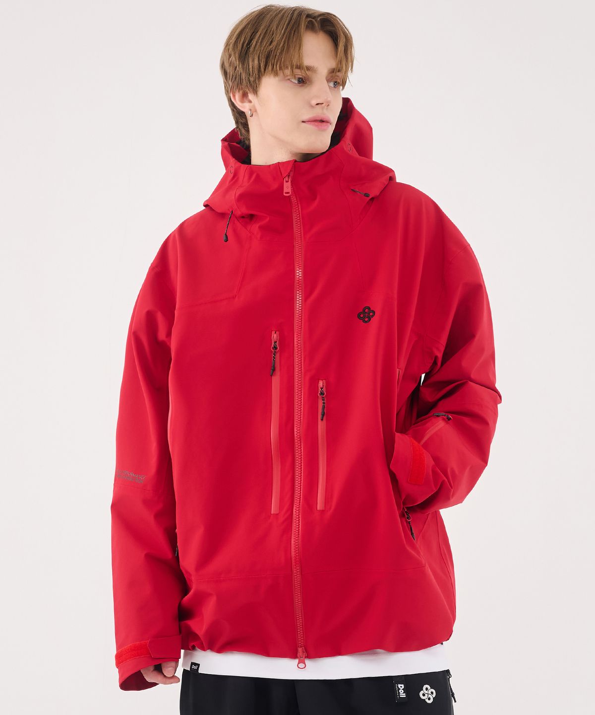 돌아우터웨어(DOLL OUTERWEAR) 2526 3L 이보크 자켓 RED 남녀공용