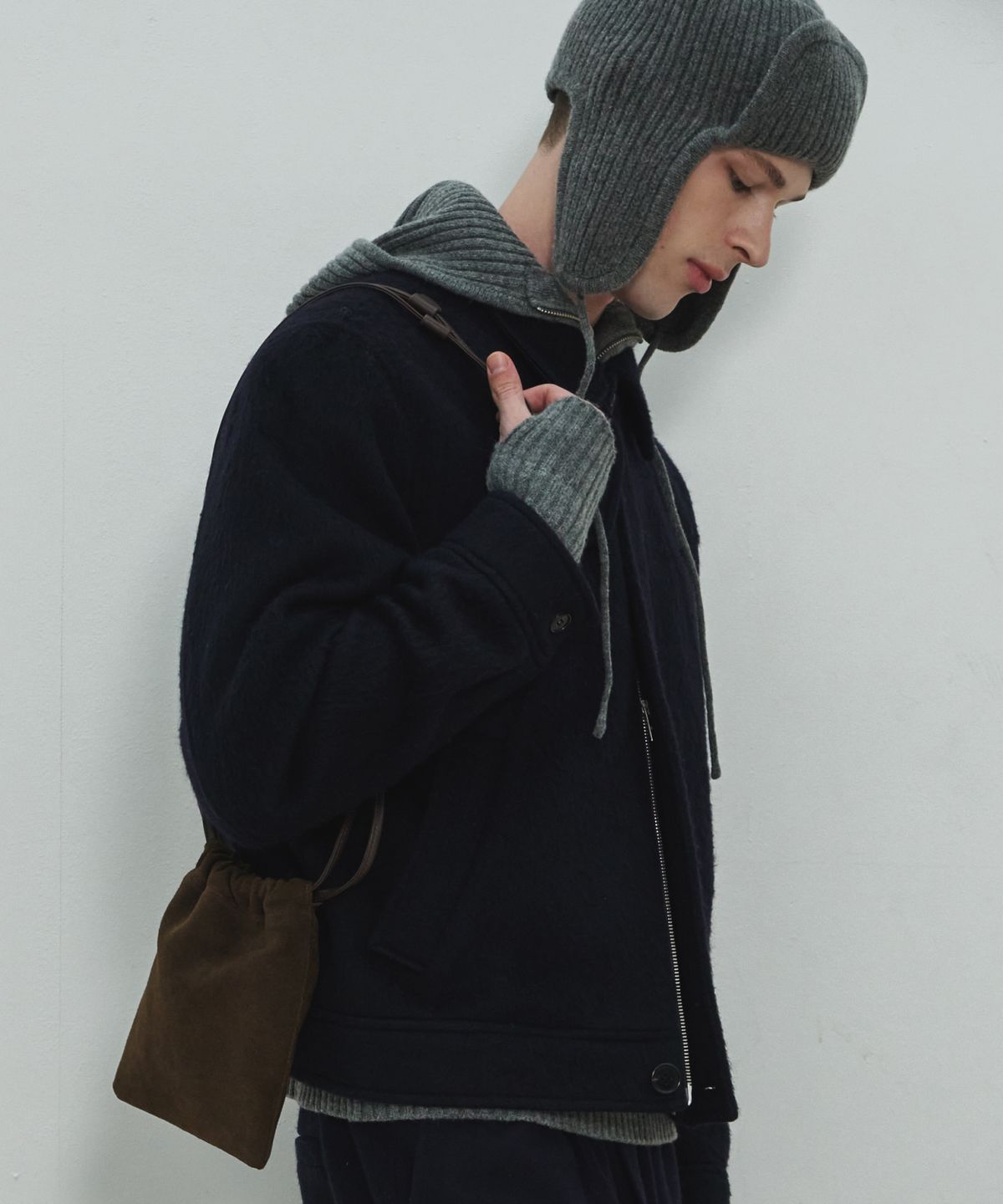 문선 아카이브(MOONSUN ARCHIVE) Suede Lucky Bag / Brown