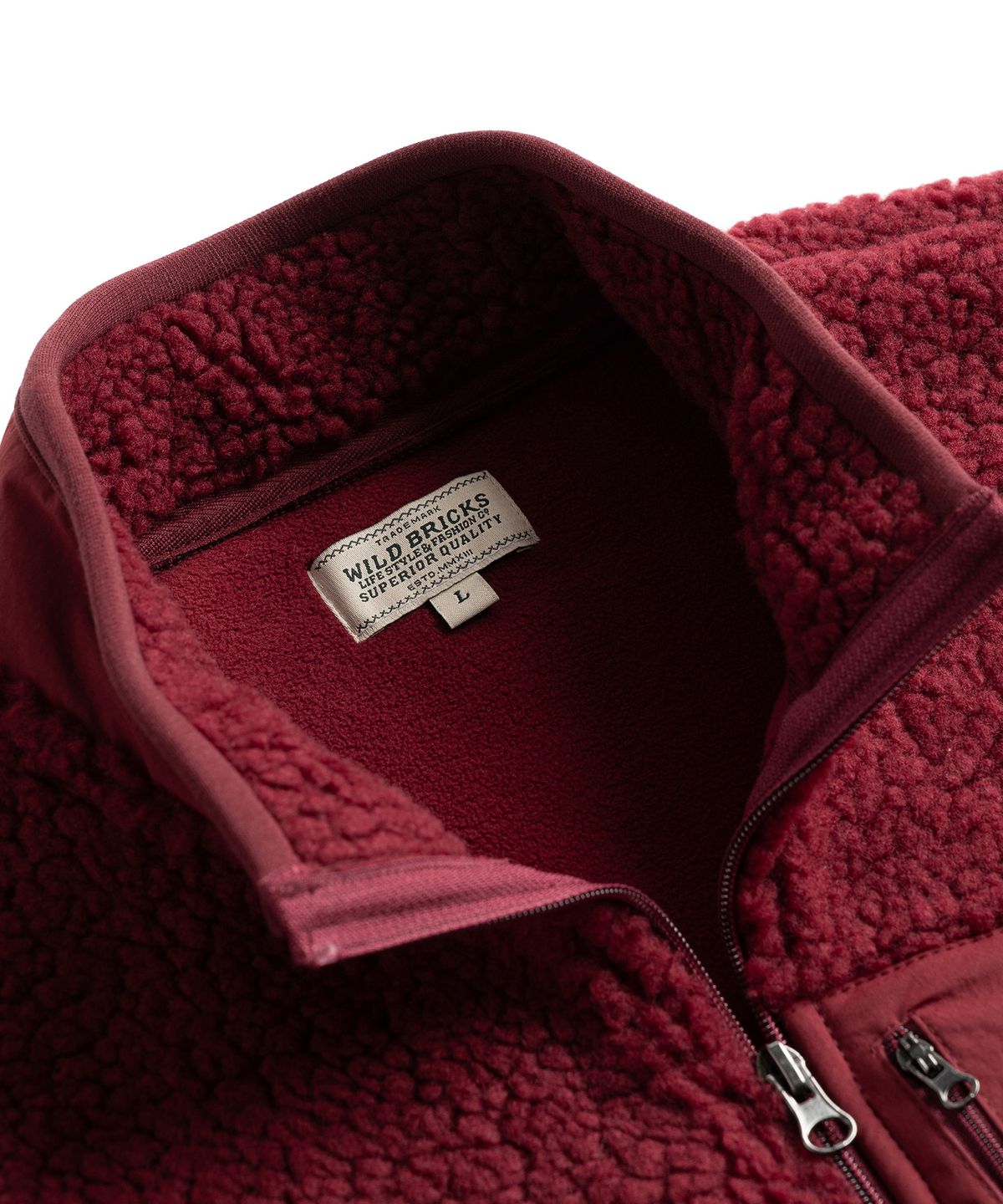 와일드 브릭스(WILD BRICKS) W24 FLEECE JACKET (red)