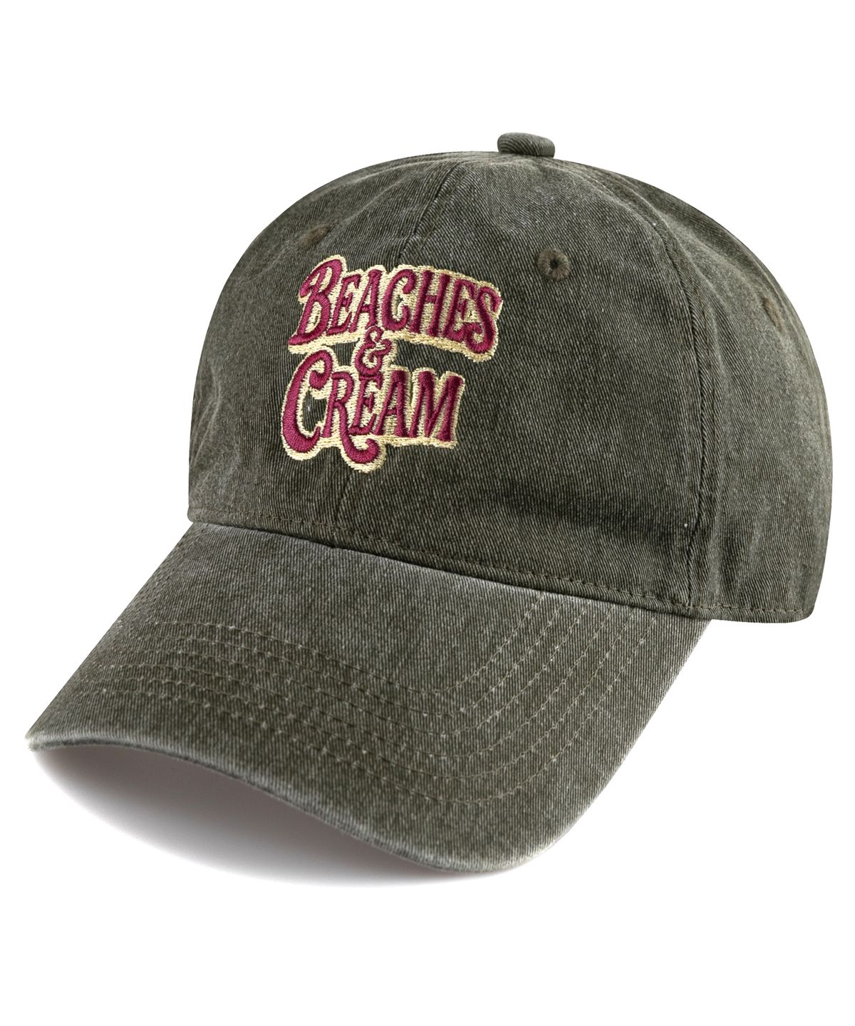 비치스앤크림(BEACHESANDCREAM) Shadow Pigment Ball cap-Khaki