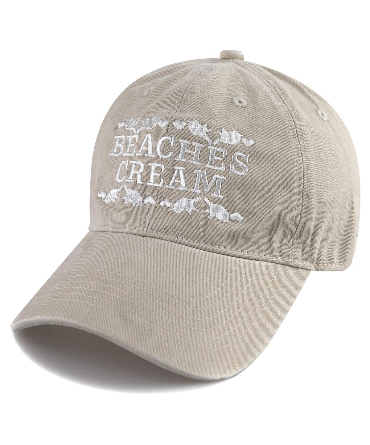 비치스앤크림(BEACHESANDCREAM) Love Piece Cation Ball cap-Light Beige