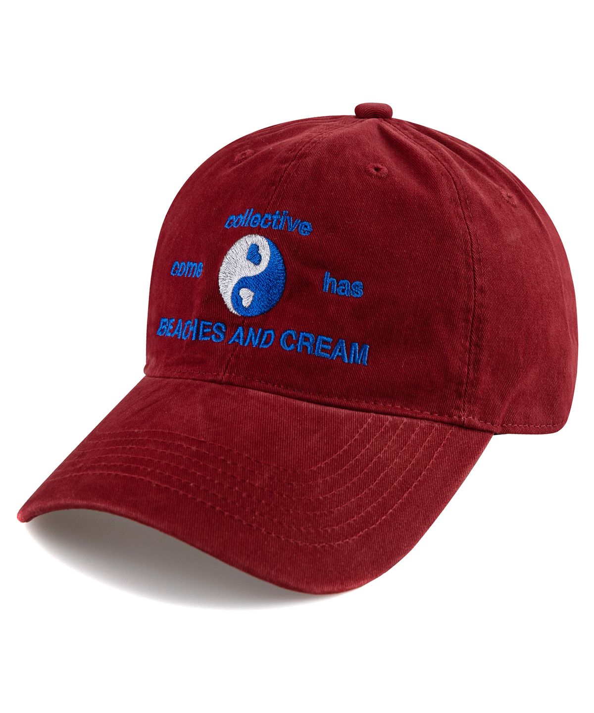 비치스앤크림(BEACHESANDCREAM) Collective Cation Ball cap-Red Wine