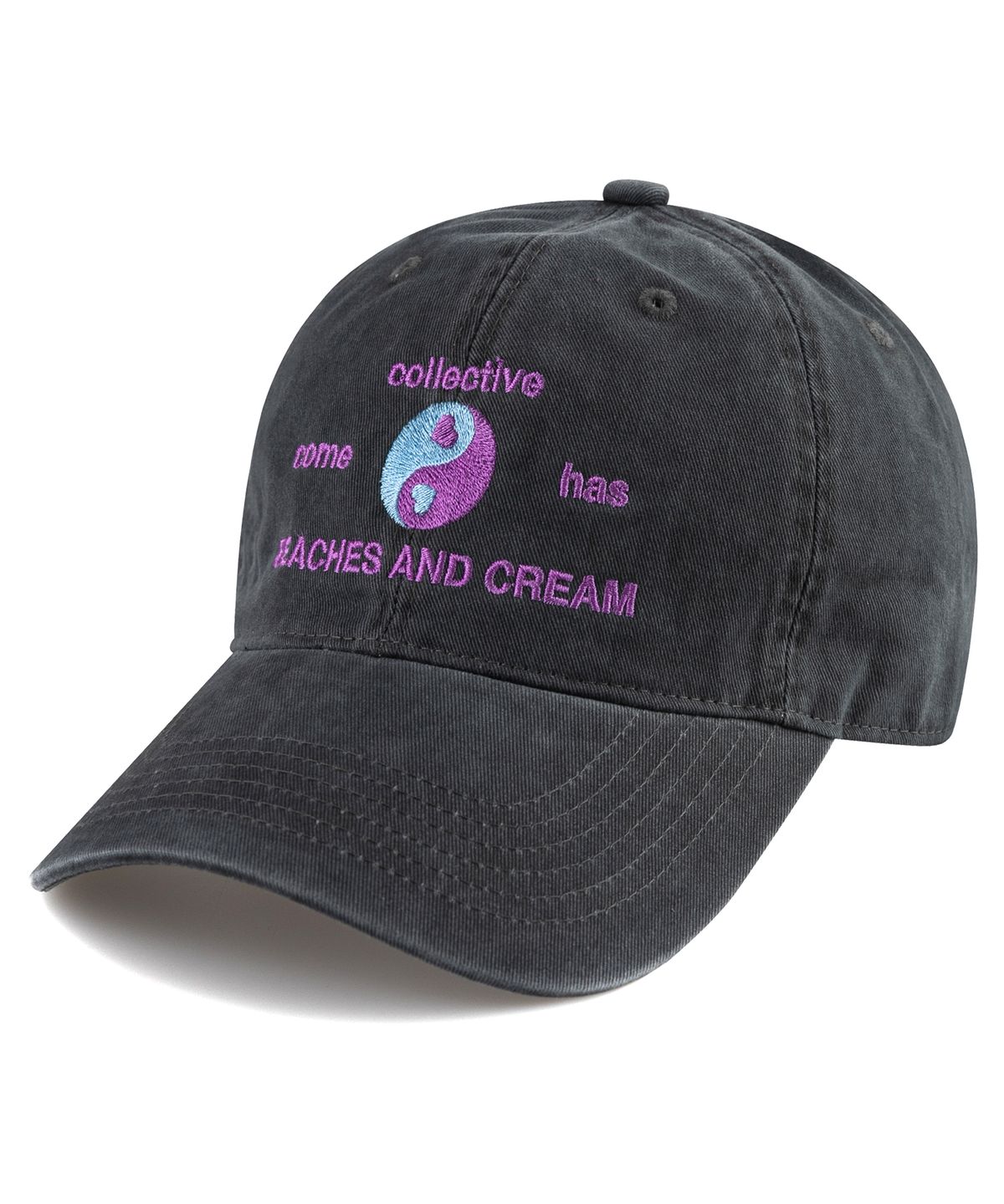 비치스앤크림(BEACHESANDCREAM) Collective Cation Ball cap-Charcoal