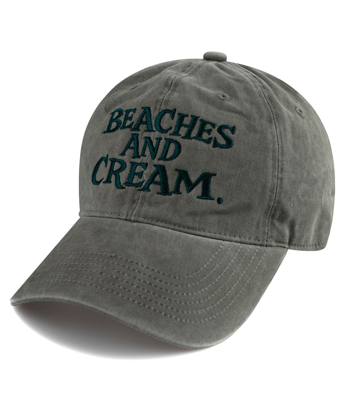 비치스앤크림(BEACHESANDCREAM) Big Logo Cation Ball cap-Khaki