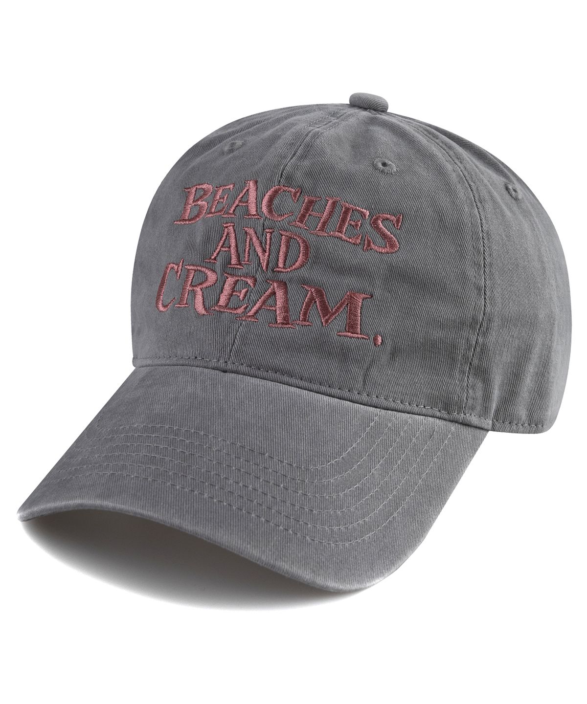 비치스앤크림(BEACHESANDCREAM) Big Logo Cation Ball cap-Gray