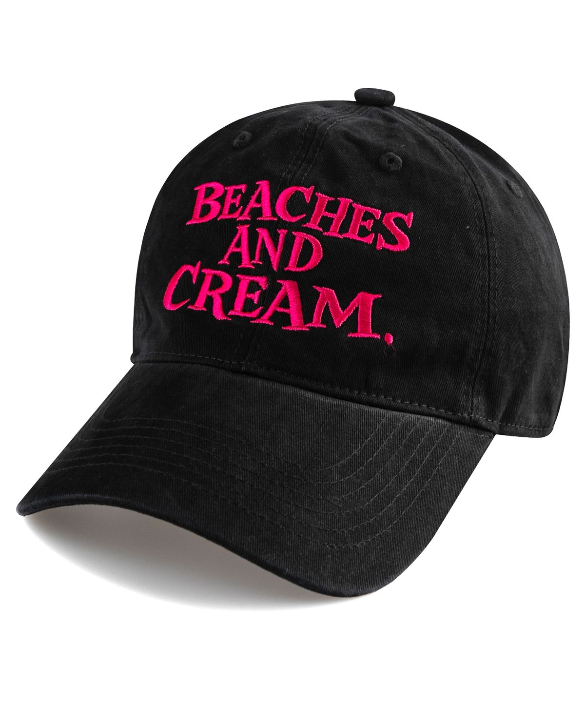 비치스앤크림(BEACHESANDCREAM) Big Logo Cation Ball cap-Black