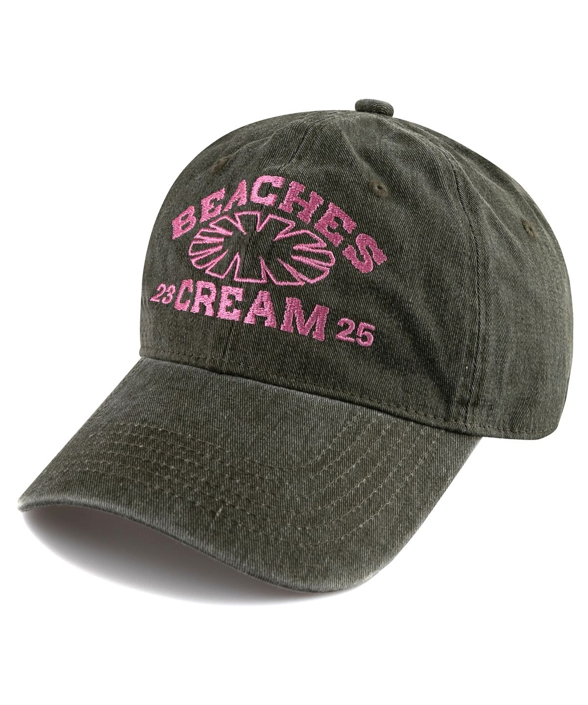 비치스앤크림(BEACHESANDCREAM) 23-25 Pigment Ball cap-Khaki